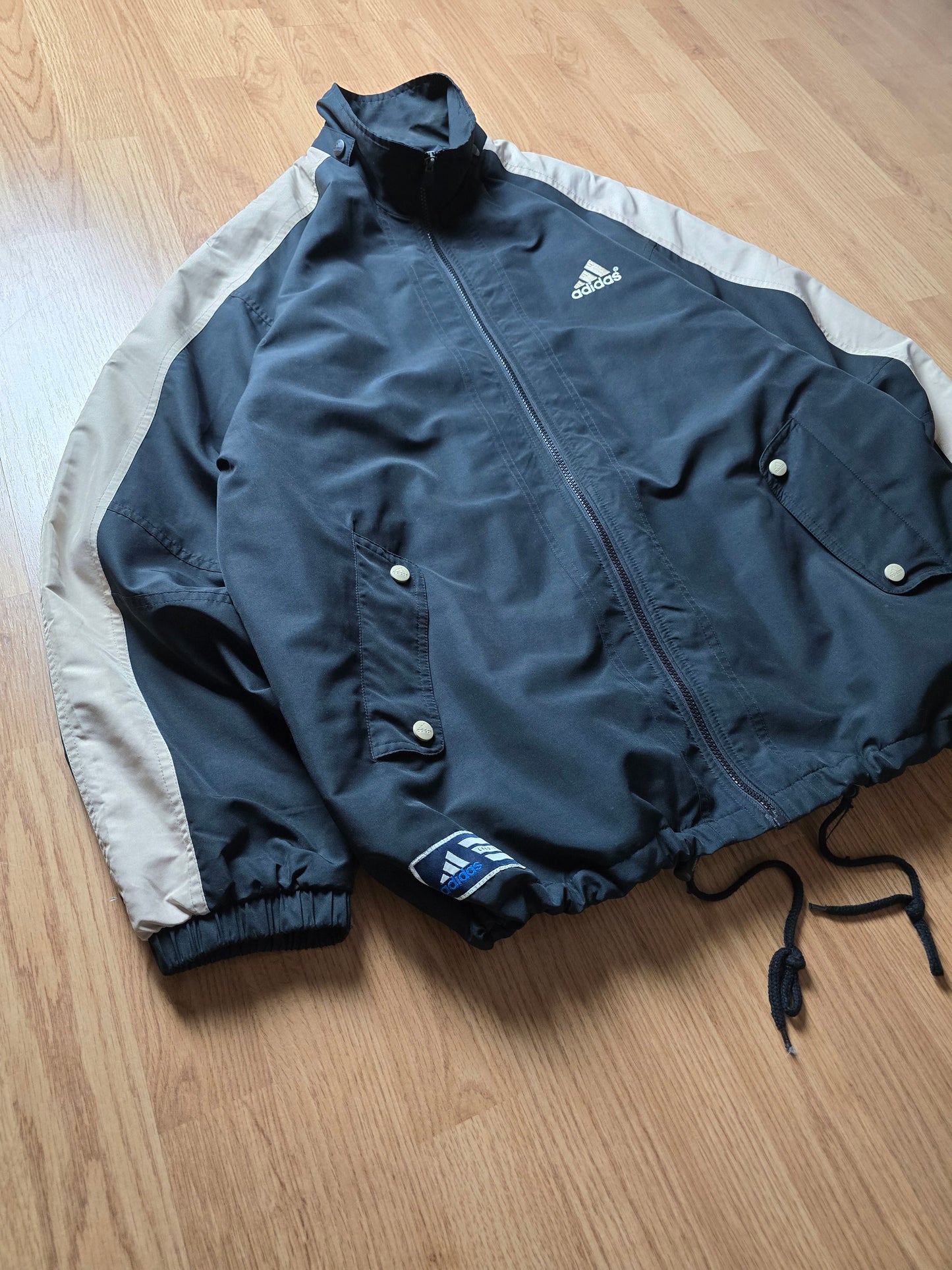 RARE 80s Adidas Embroidered Coachs Jacket (XXL)