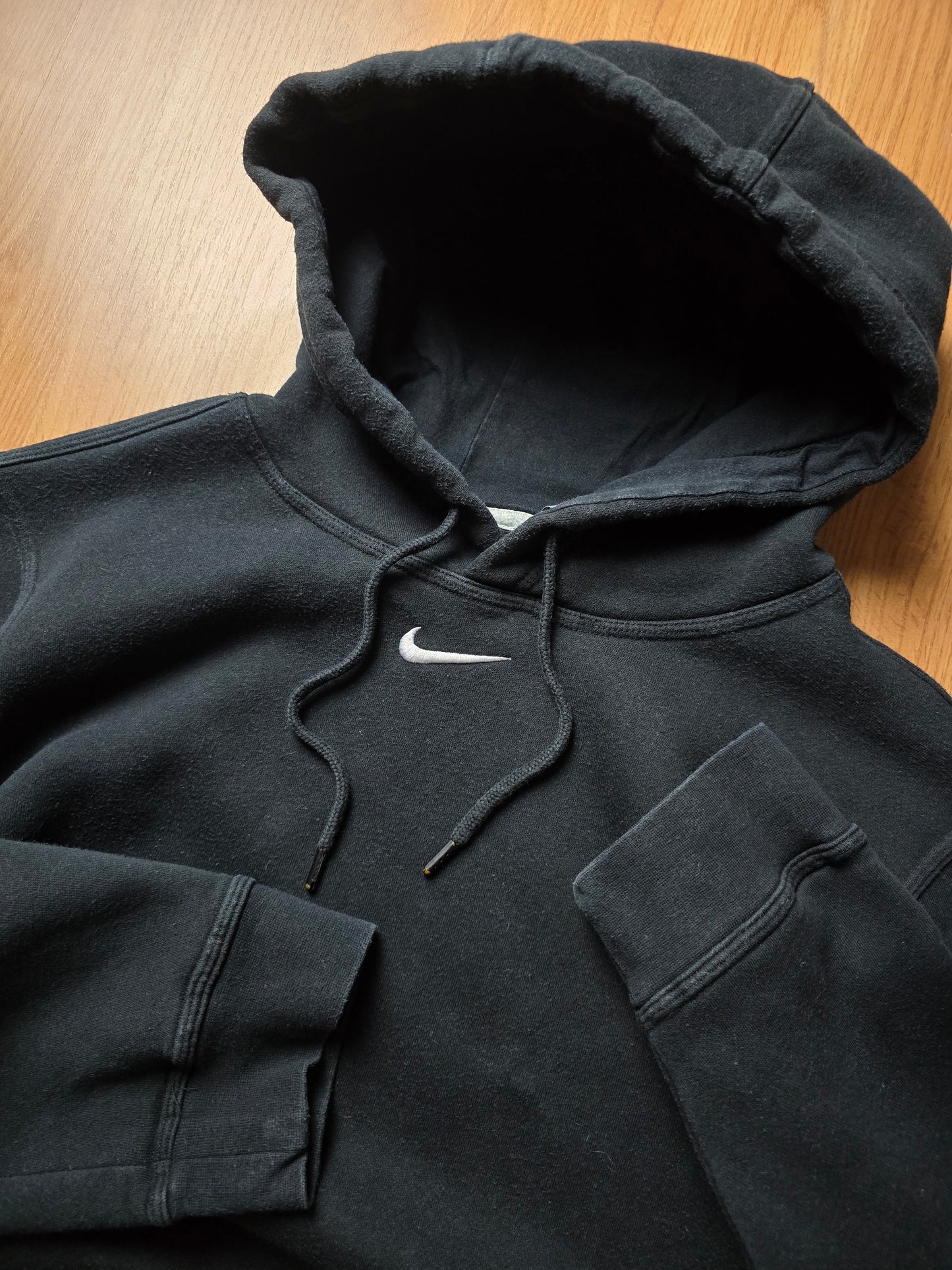 00s Nike Centre Swoosh Embroidered Hoodie (L)