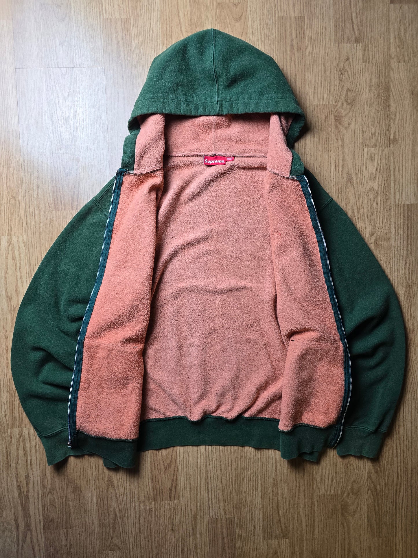 Supreme Contrast Zip Up Hoodie (XL)