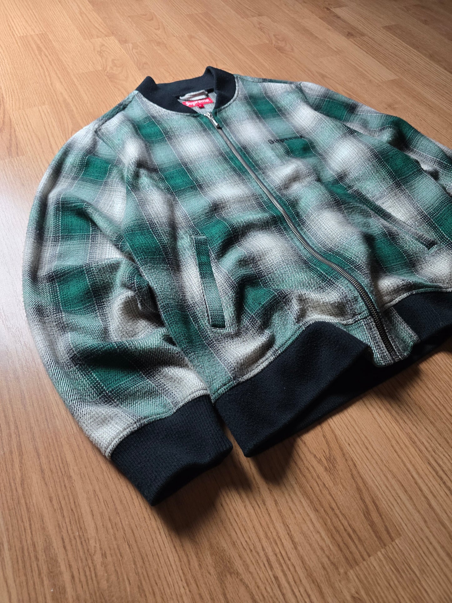 Supreme Shadow Plaid Bomber Jacket (M)