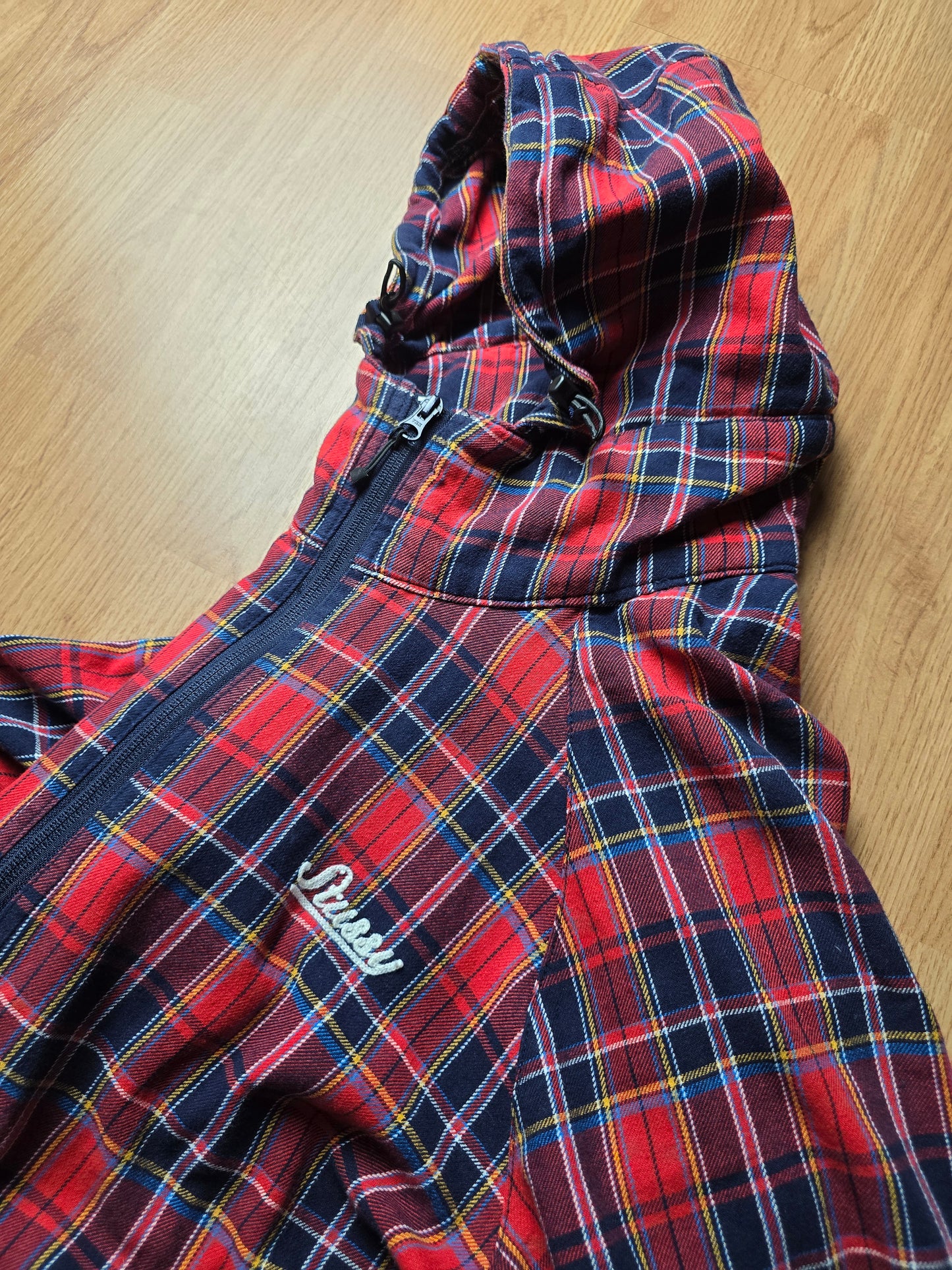 00s Stussy Plaid Zip Up Jacket (XL/L)