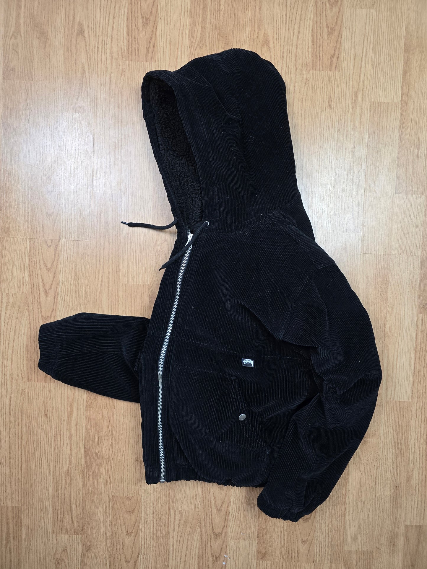 Stussy Cord Sherpa Lined Work Jacket (M)
