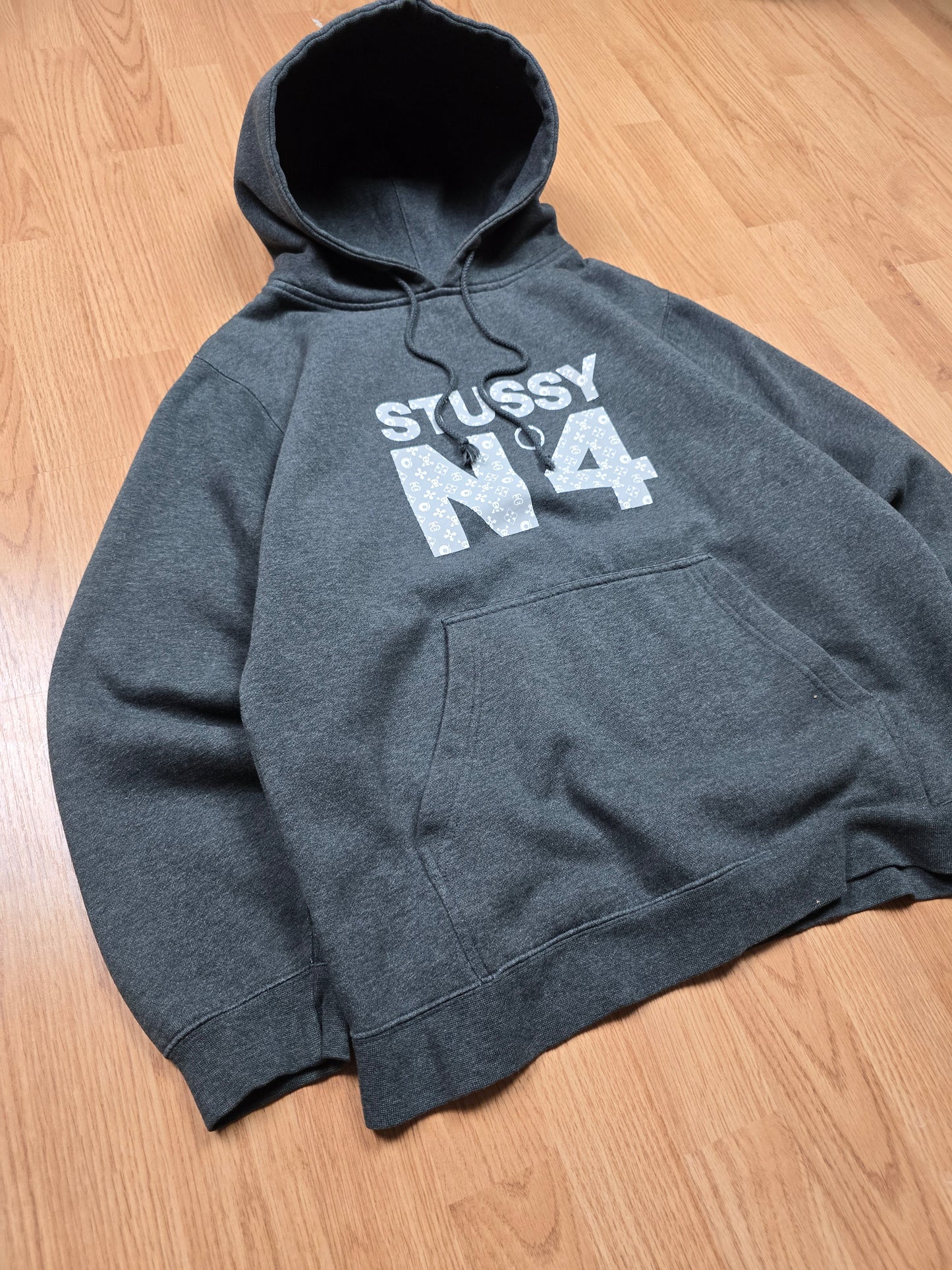 Vintage Stussy 'Louis Vuitton' N4 monogram hoodie (M)