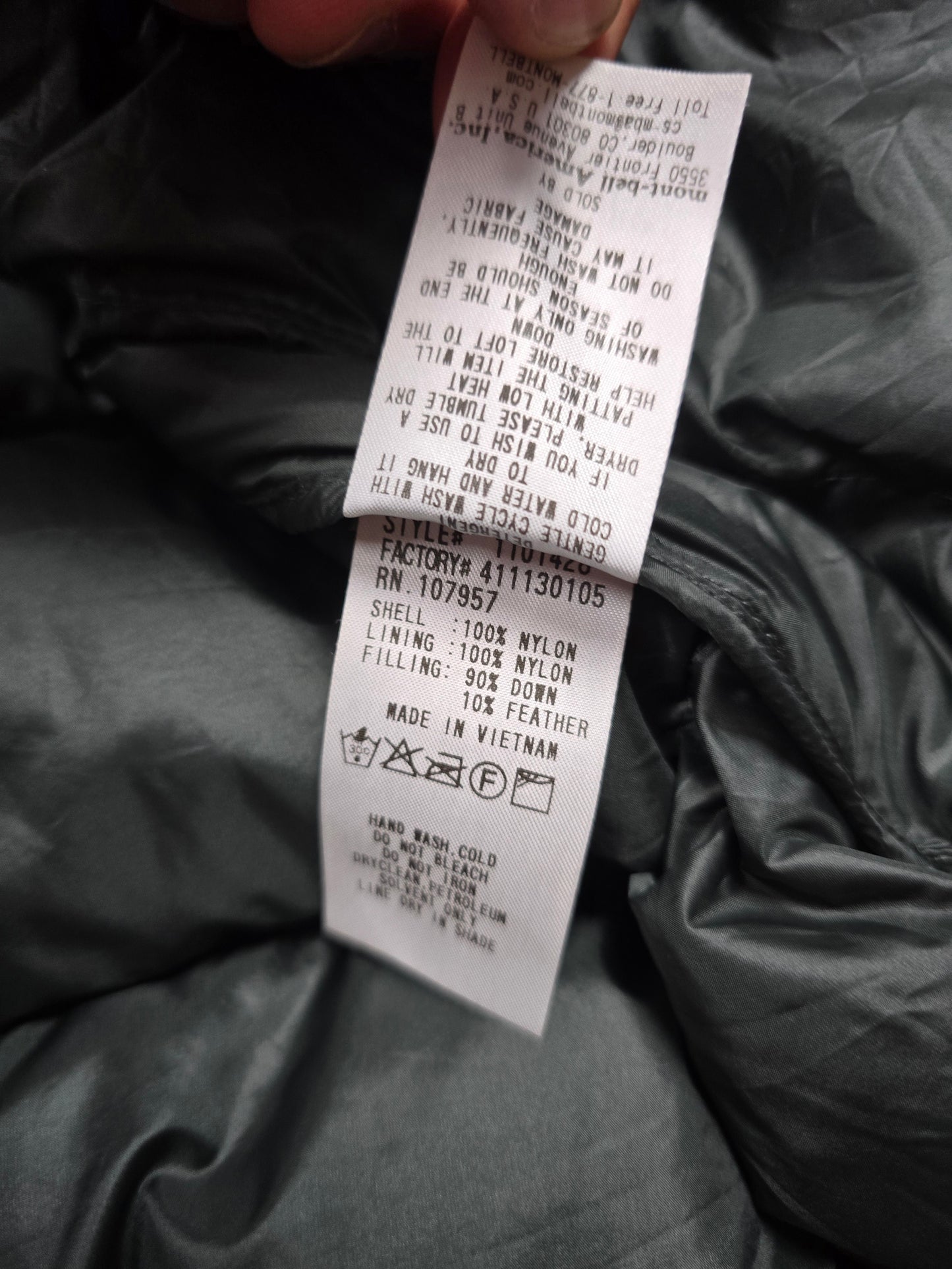 Montbell Lightweight Down Puffer Jacket (M)