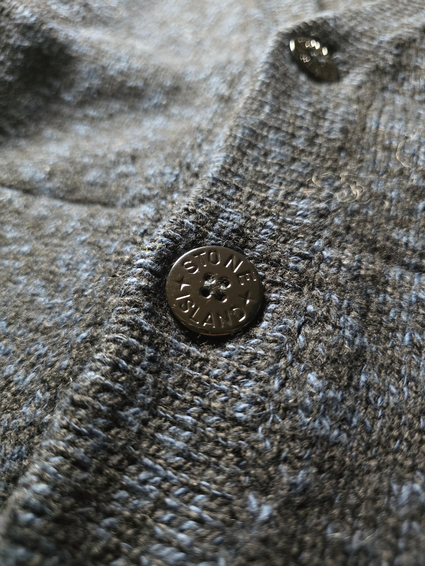 Stone Island Wool Blend Chunky Knit Button Cardigan (S)
