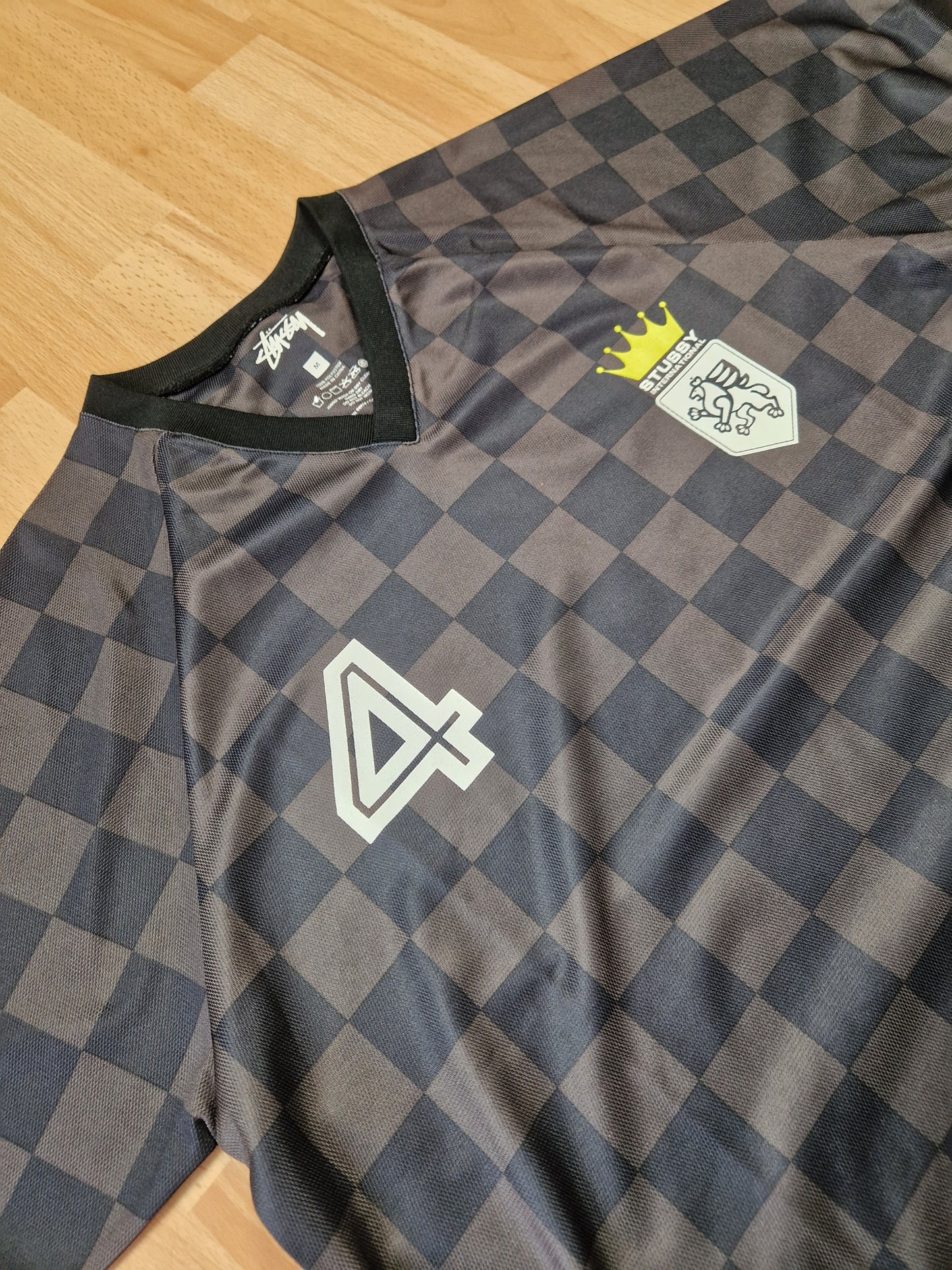 Stussy N°4 Checkered Soccer Jersey (M)