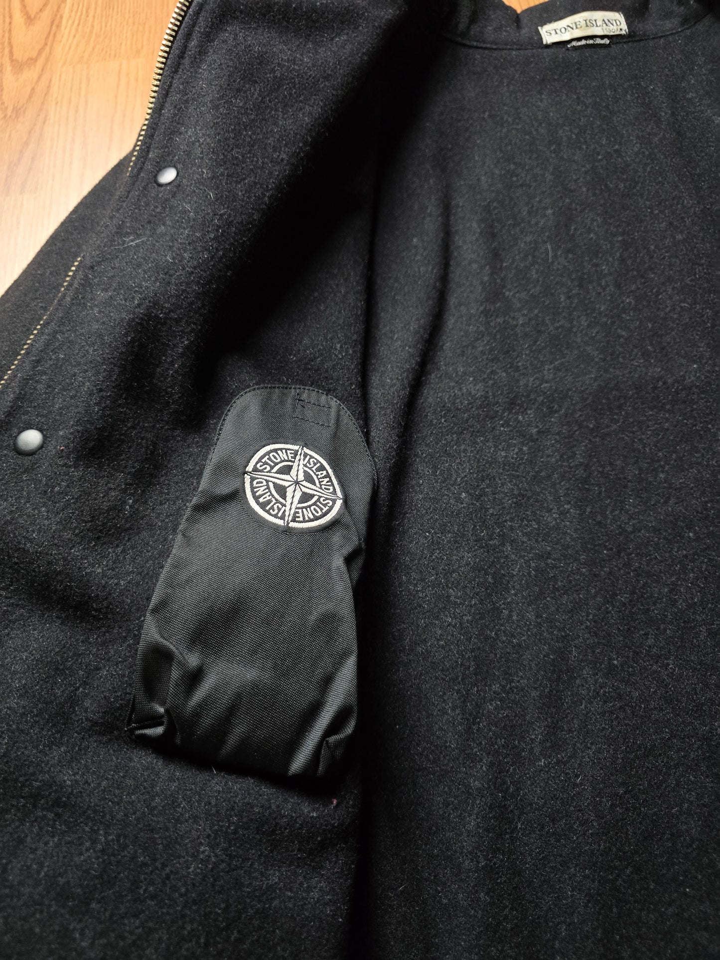 RARE STONE ISLAND AW00 MELANGE WOOL DECK JACKET (L)