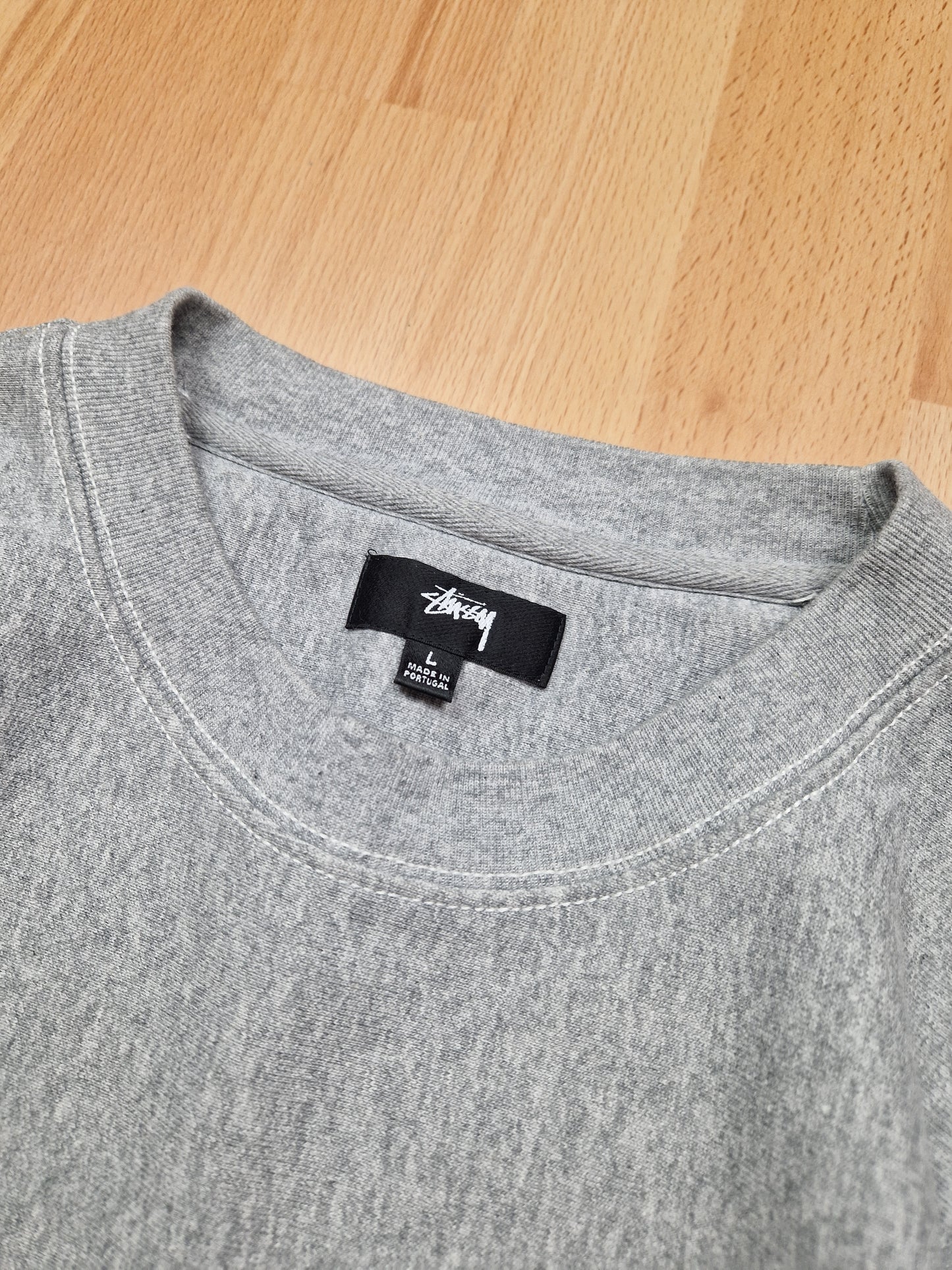 Stussy Contrast Stitch Label Crew Sweatshirt (L)
