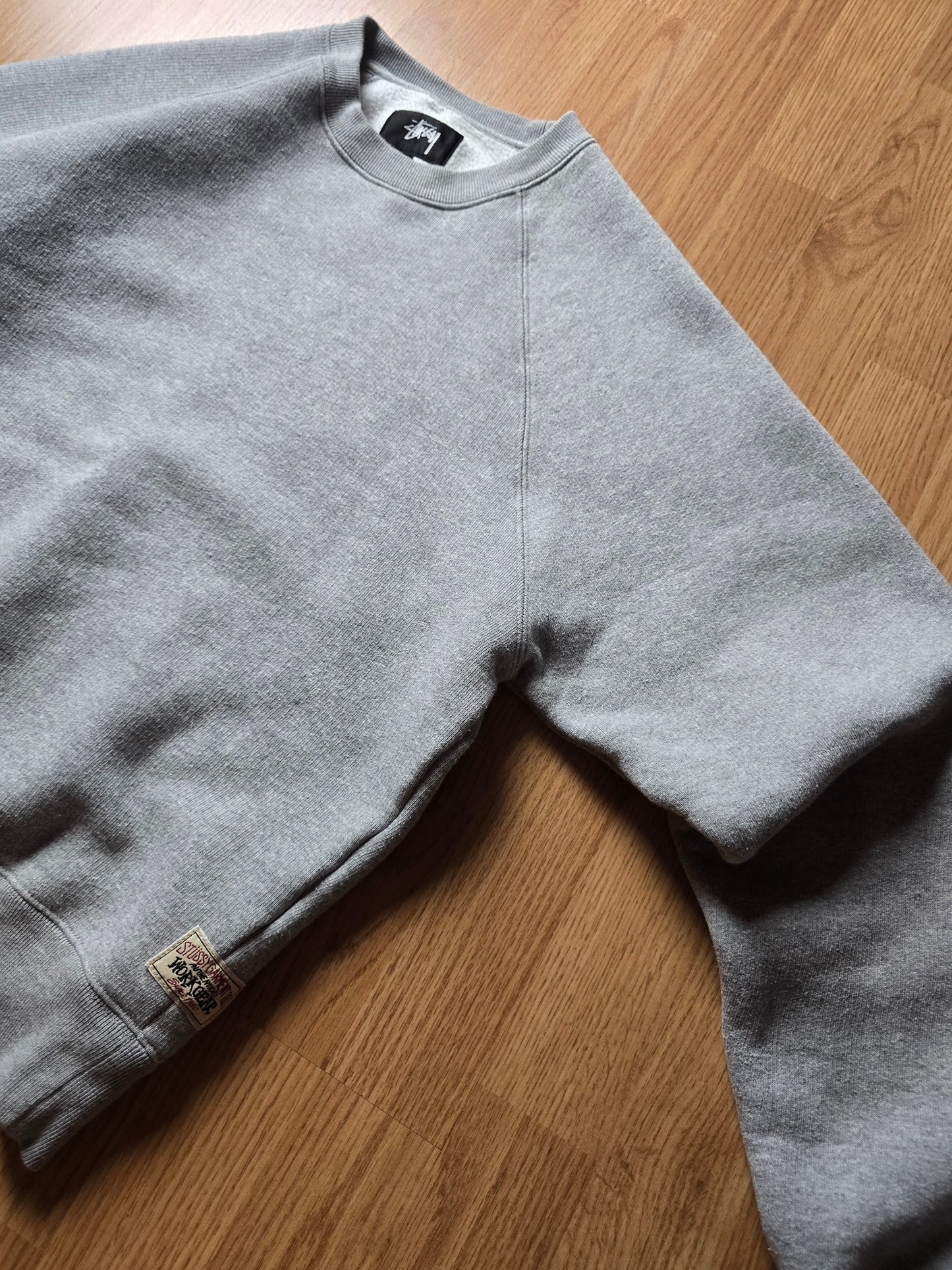 Stussy Raglan Fleece Crewneck Sweatshirt (S)