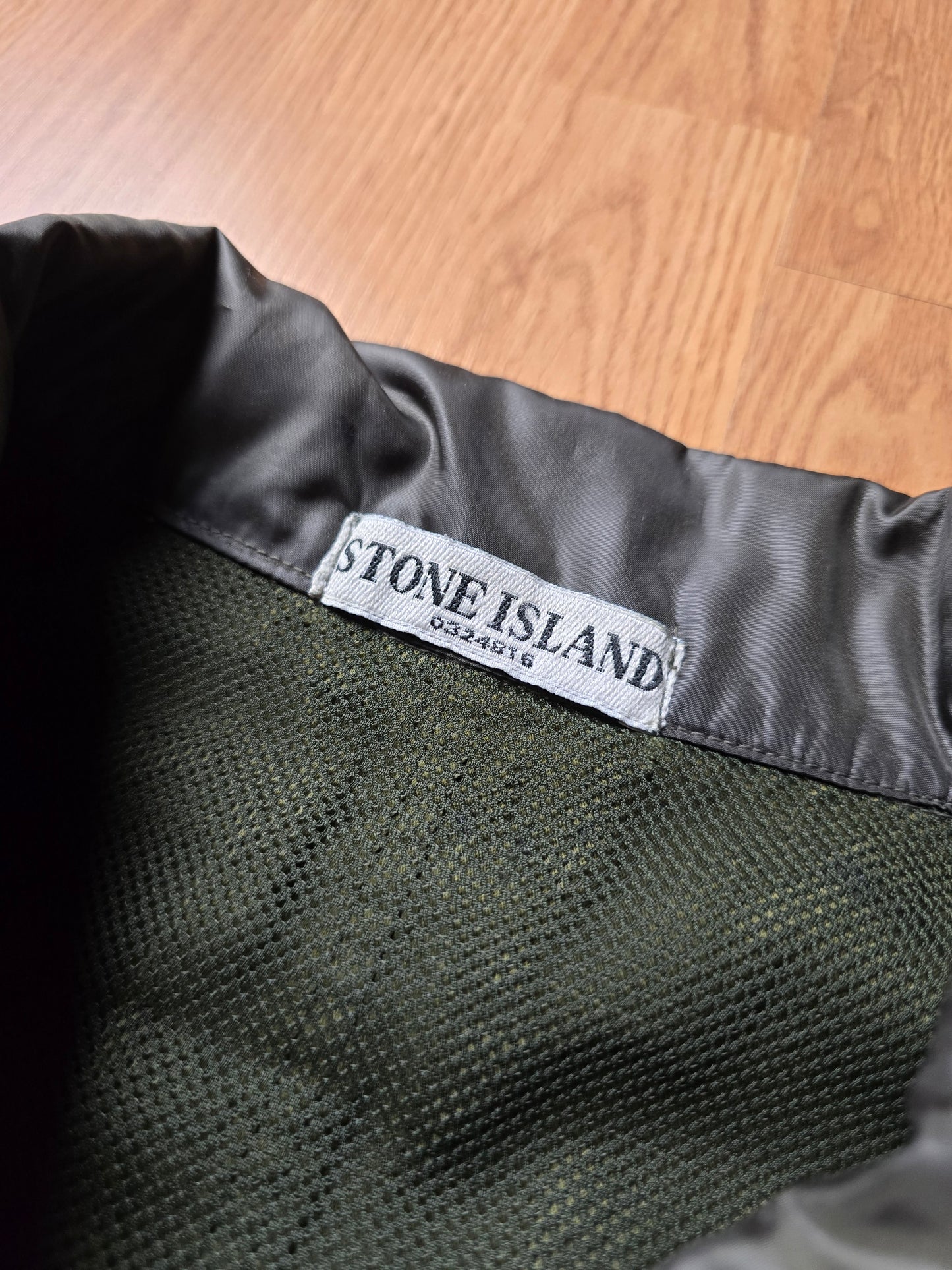 90s Stone Island Green Edge Flight Jacket (XL)