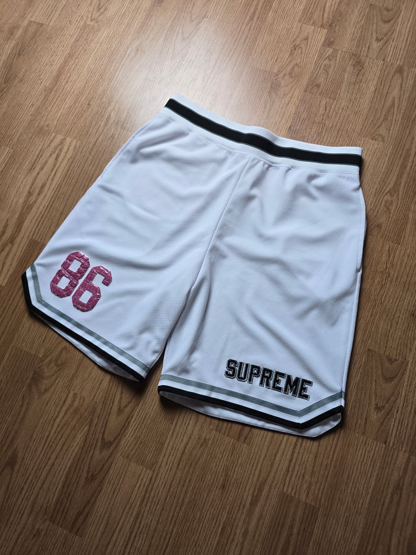 Supreme Faux Crock Mesh Basketball Shorts (S/M)