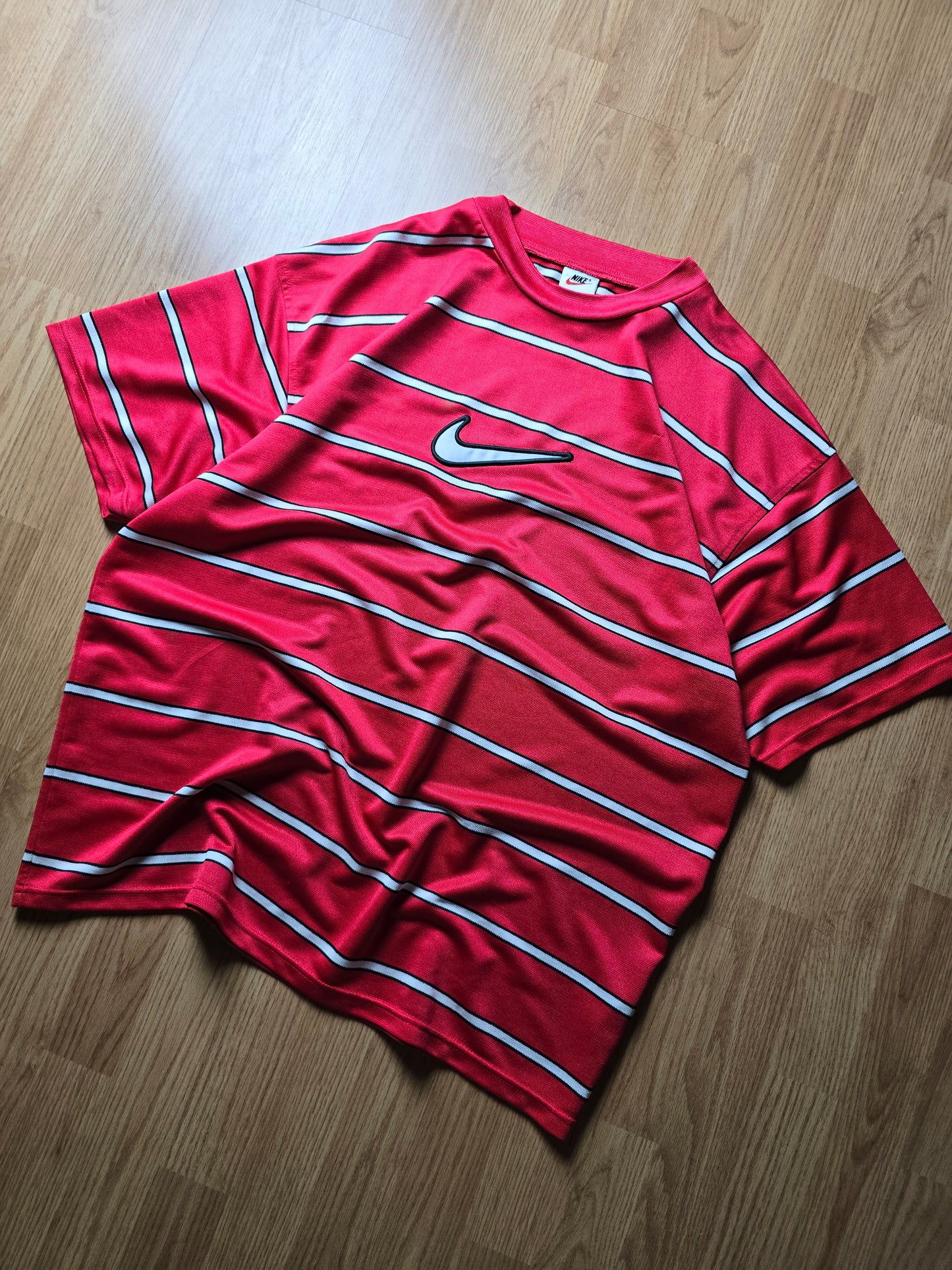 90s Nike Striped Sports Jersey (XL)