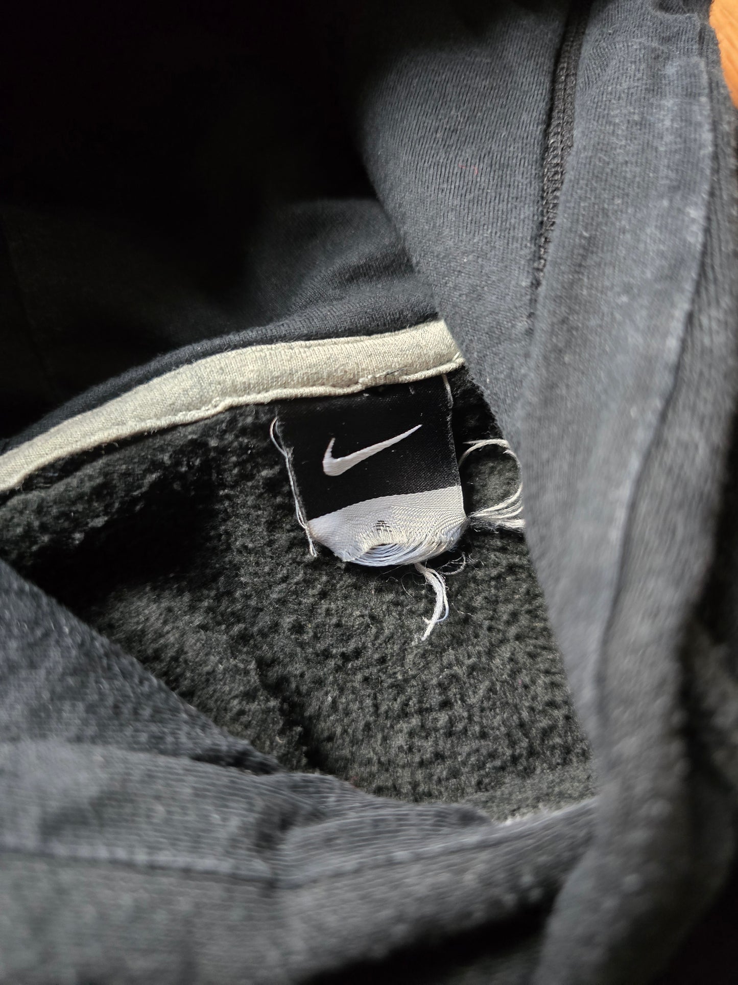 00s Nike Centre Swoosh Embroidered Hoodie (L)