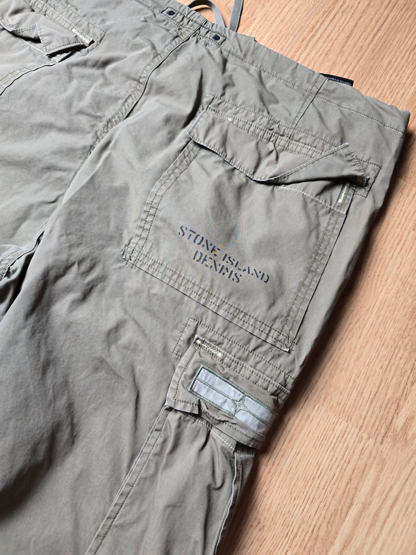 Stone Island Denims Baggy Technical Cargo Pants (36x34)