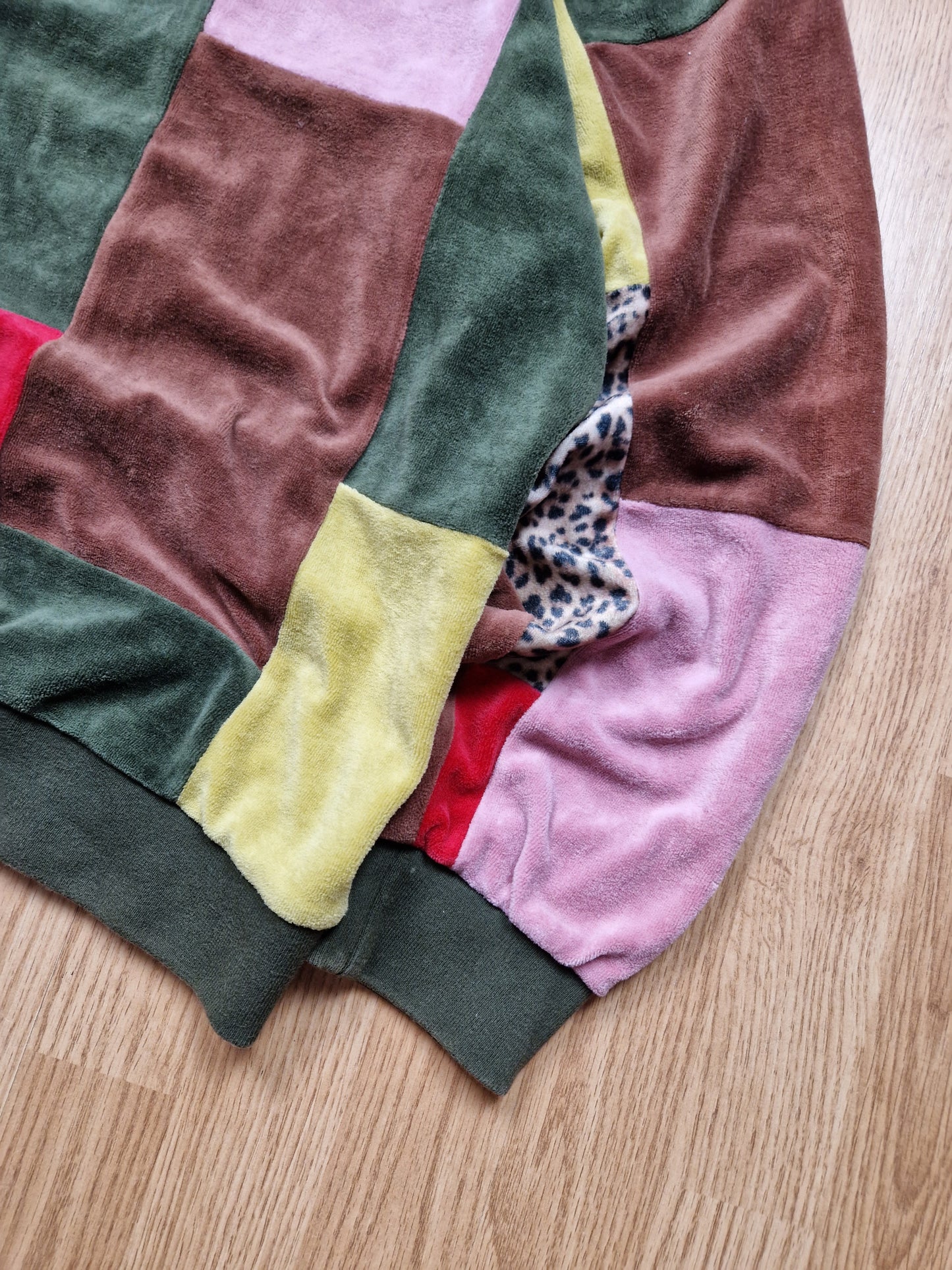 Supreme Patchwork Velour L/S Polo (XL)