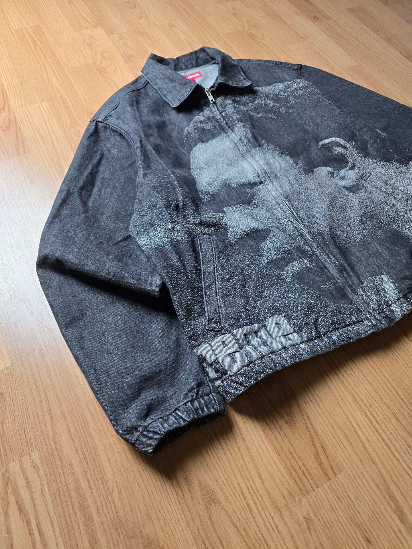 Supreme John Coltrane 'A Love Supreme' Denim Harrington Jacket (L)
