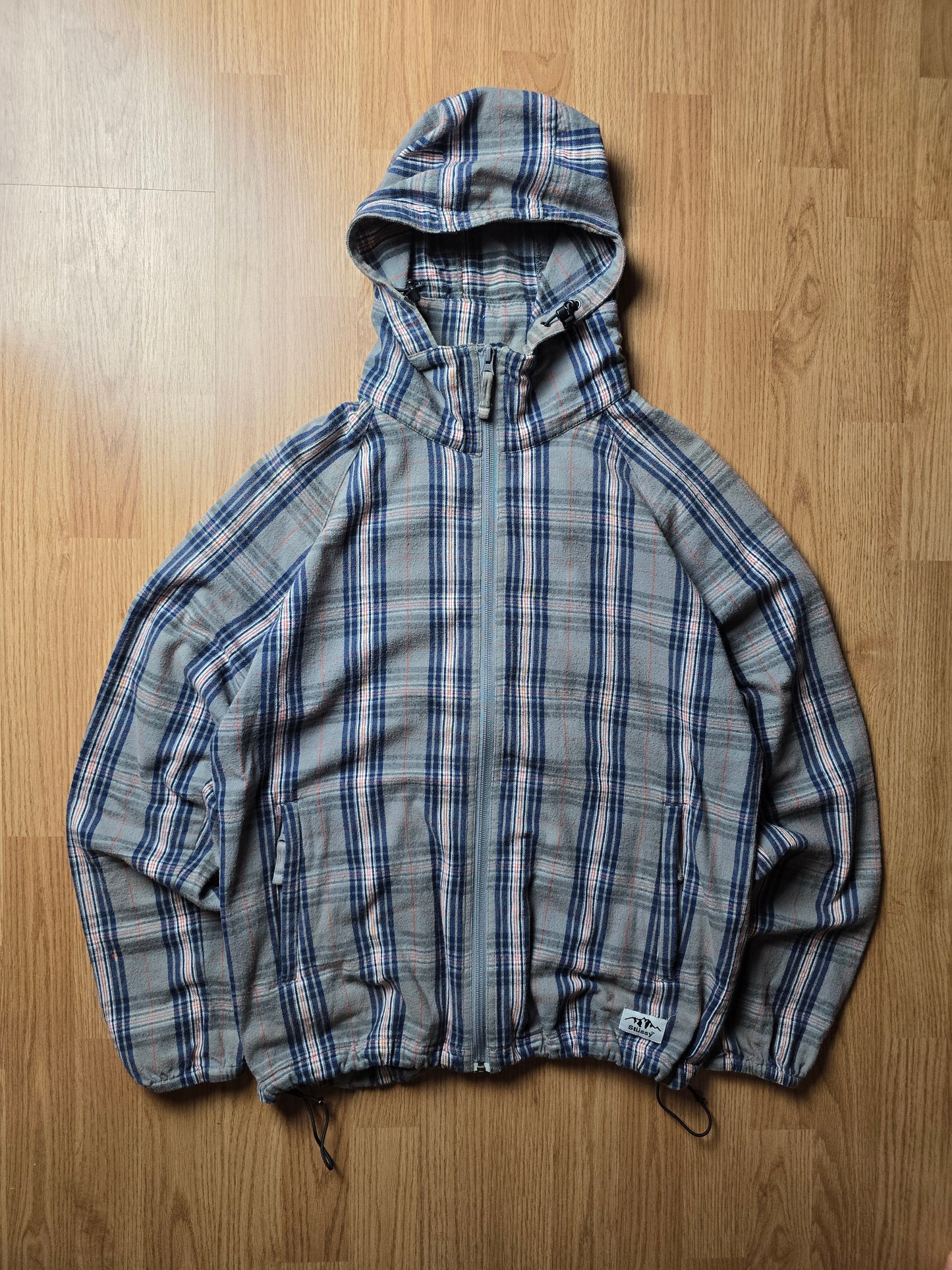 00s Stussy Plaid Zip Up Jacket (M/L)