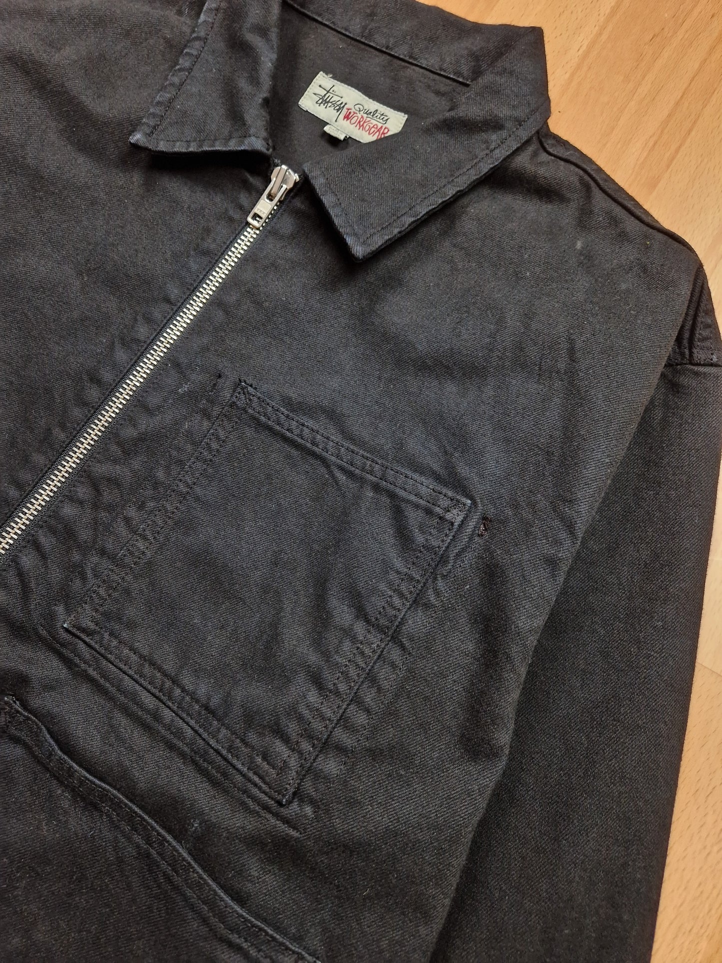Stussy Overdyed Zip Work Jacket (L)