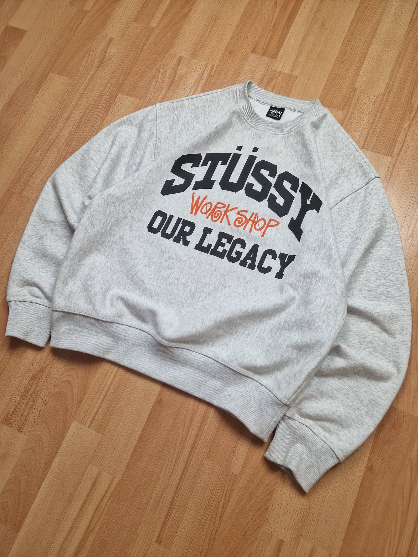 Stussy x Our Legacy Workshop 'Collegiate Pigment Dyed' Crew Sweatshirt (L)
