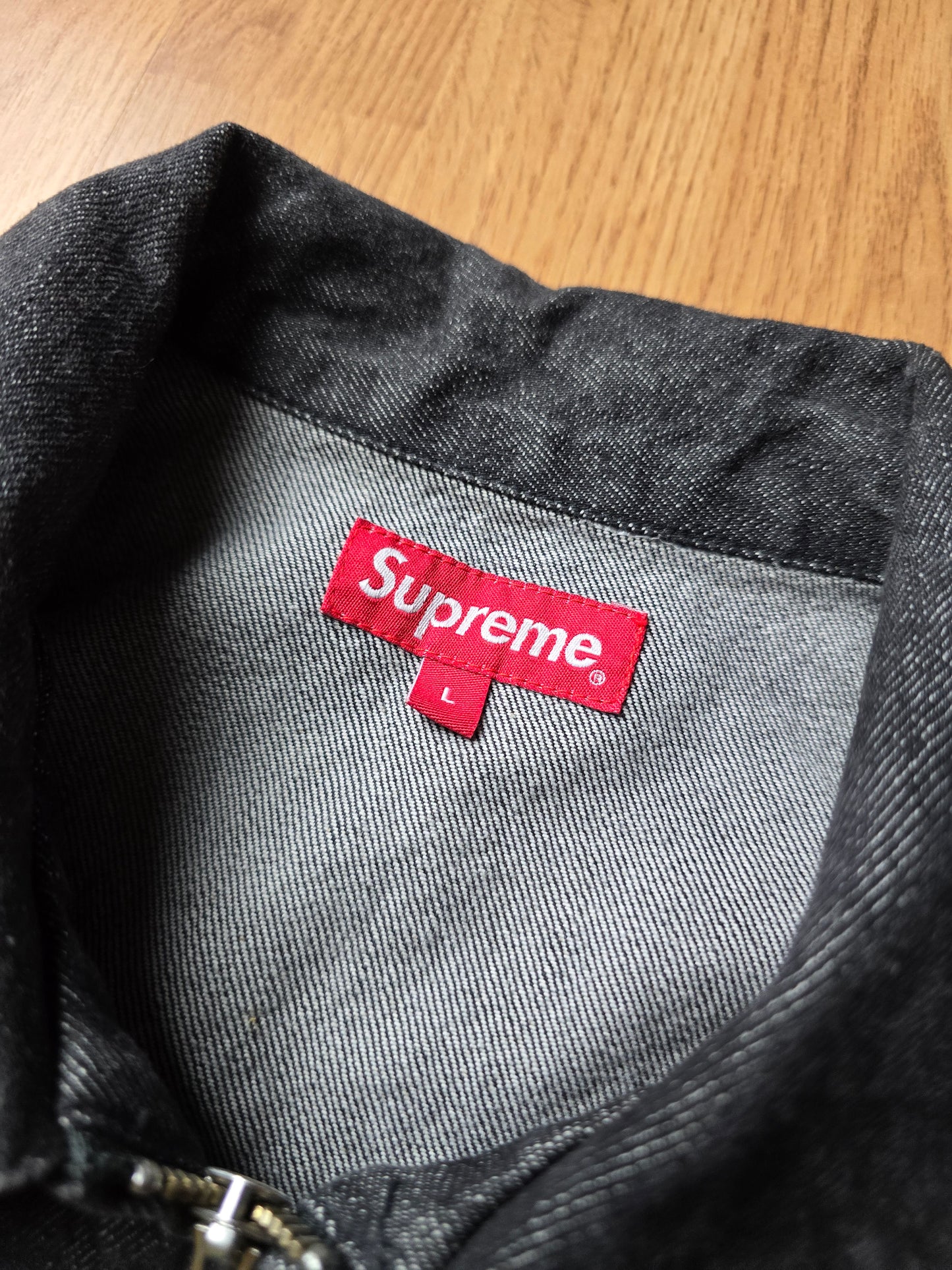 Supreme John Coltrane 'A Love Supreme' Denim Harrington Jacket (L)