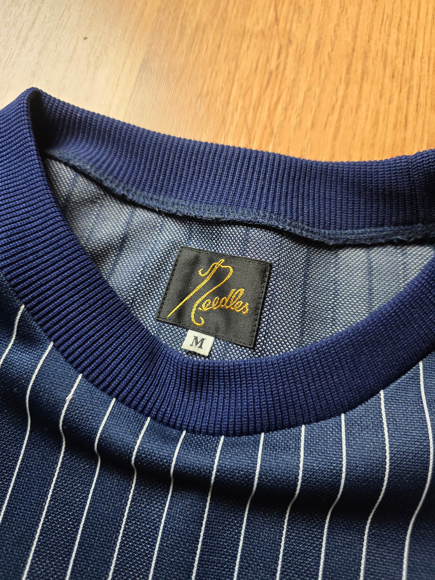 RARE Needles Pinstripe Crewneck Sweatshirt (M)