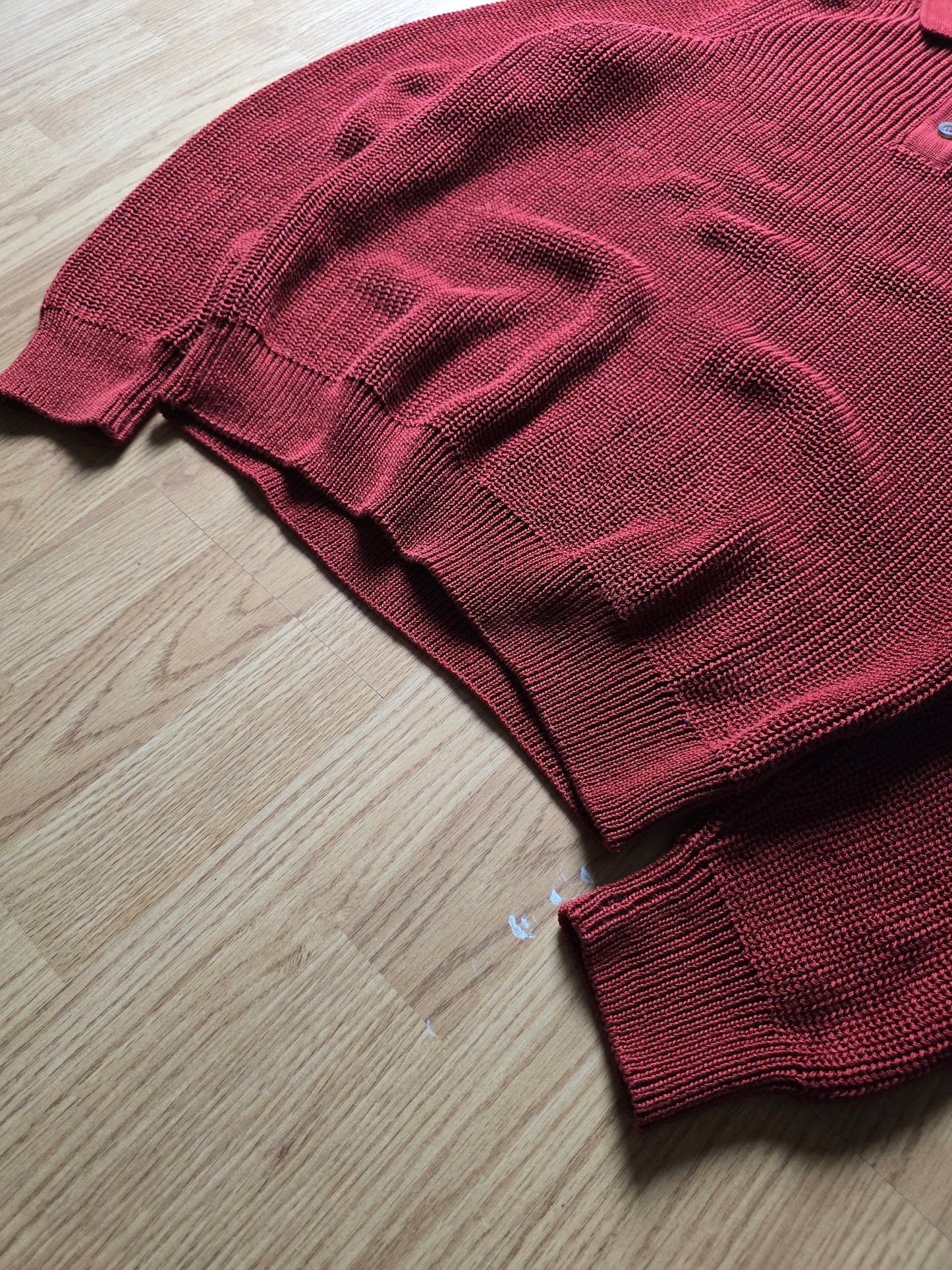 Corridor NYC Long Sleeve Slouchy Knit Polo Sweater (M/L)