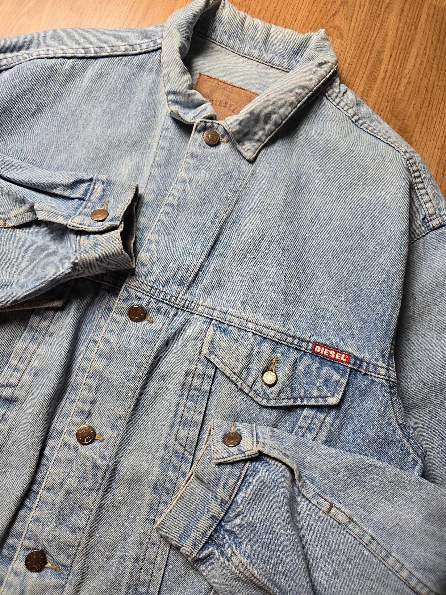 Vintage 80s Diesel Denim Trucker Jacket (L)