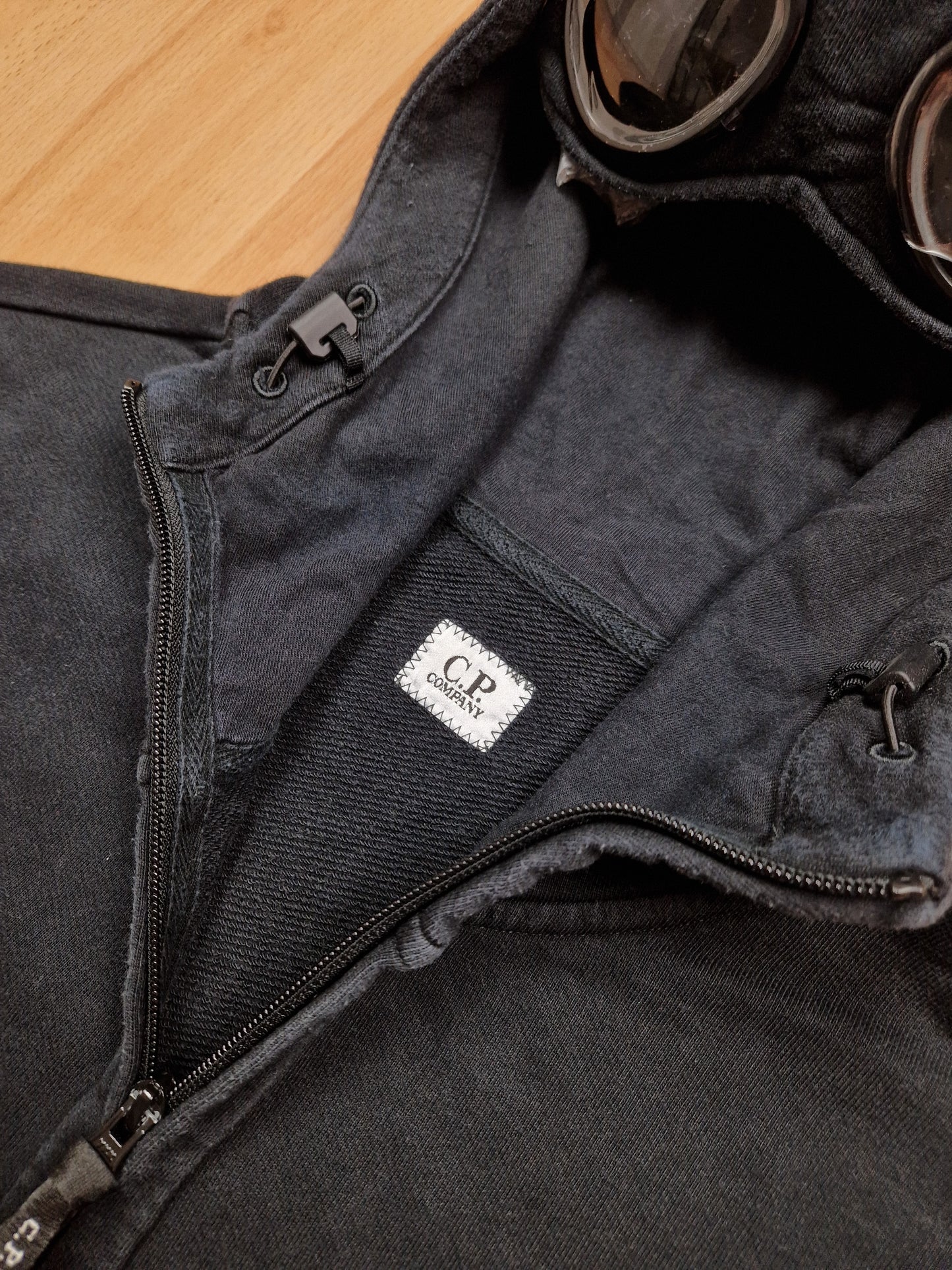 C.P. Company Zip Up Goggle Hoodie (XL)