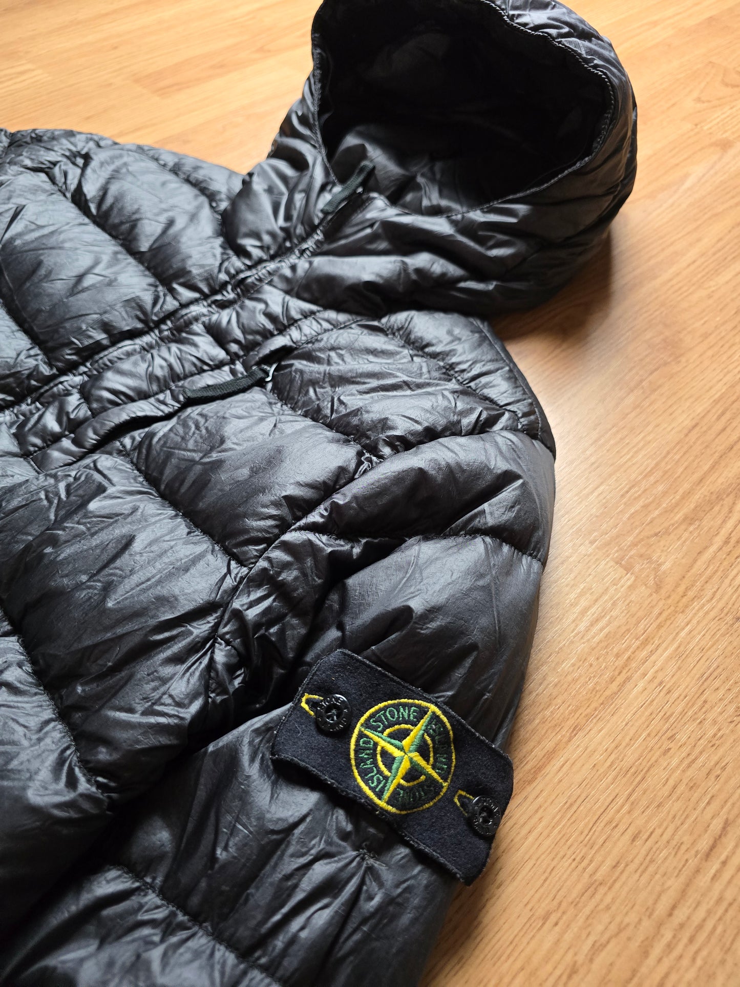 Stone Island Brown Garment Dyed Down Puffer Jacket (M)
