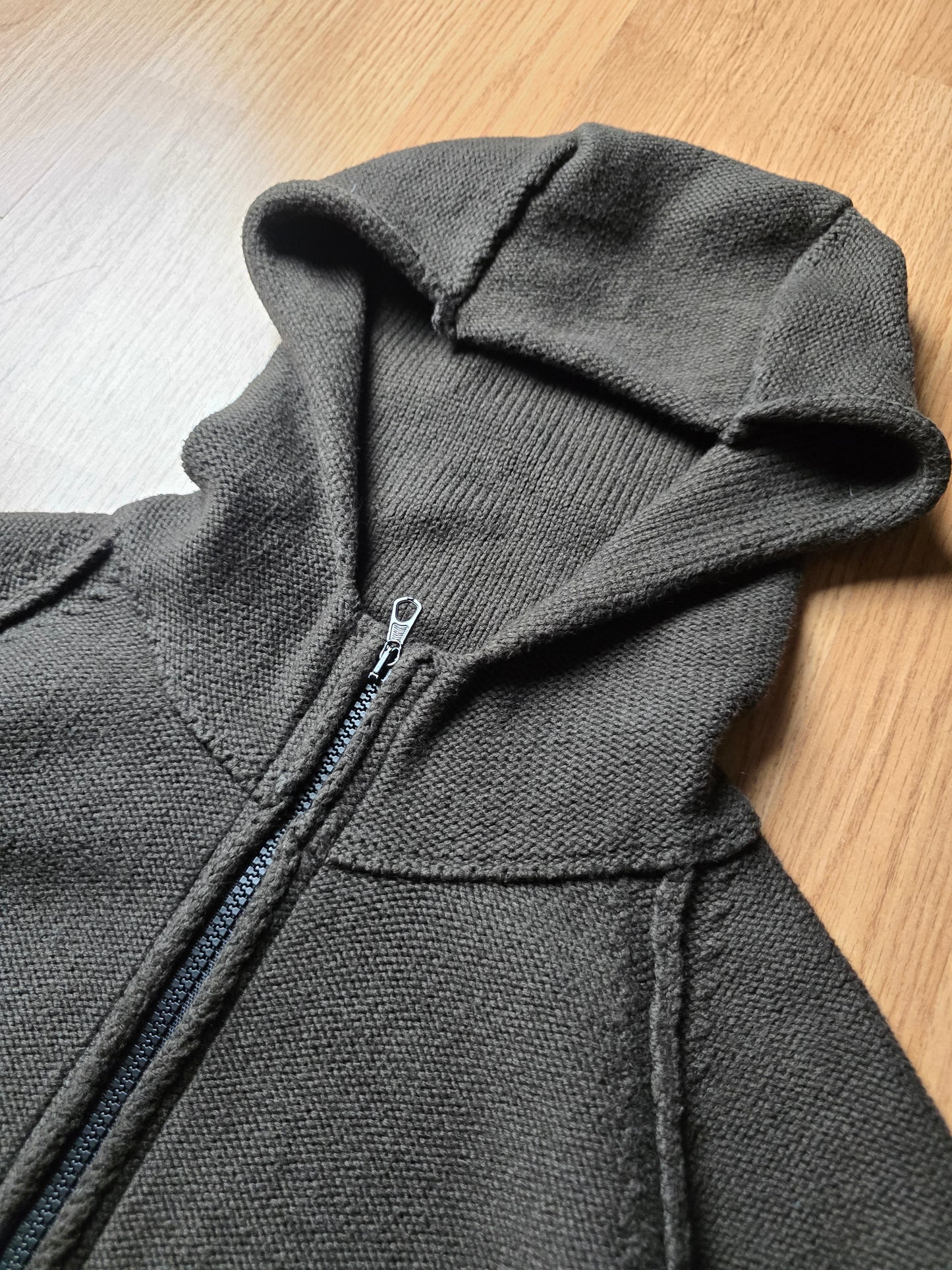 Stone Island AW05 Cotton Knit Zip Hoodie (M)
