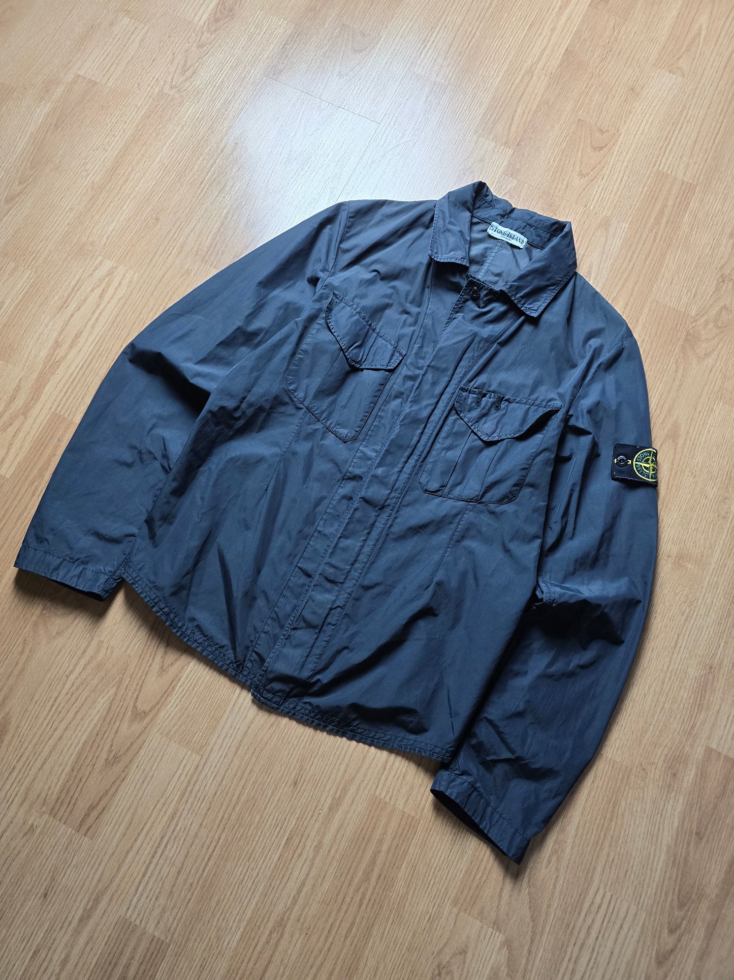 00s Stone Island Nylon Lightweight Zip Overshirt (M)