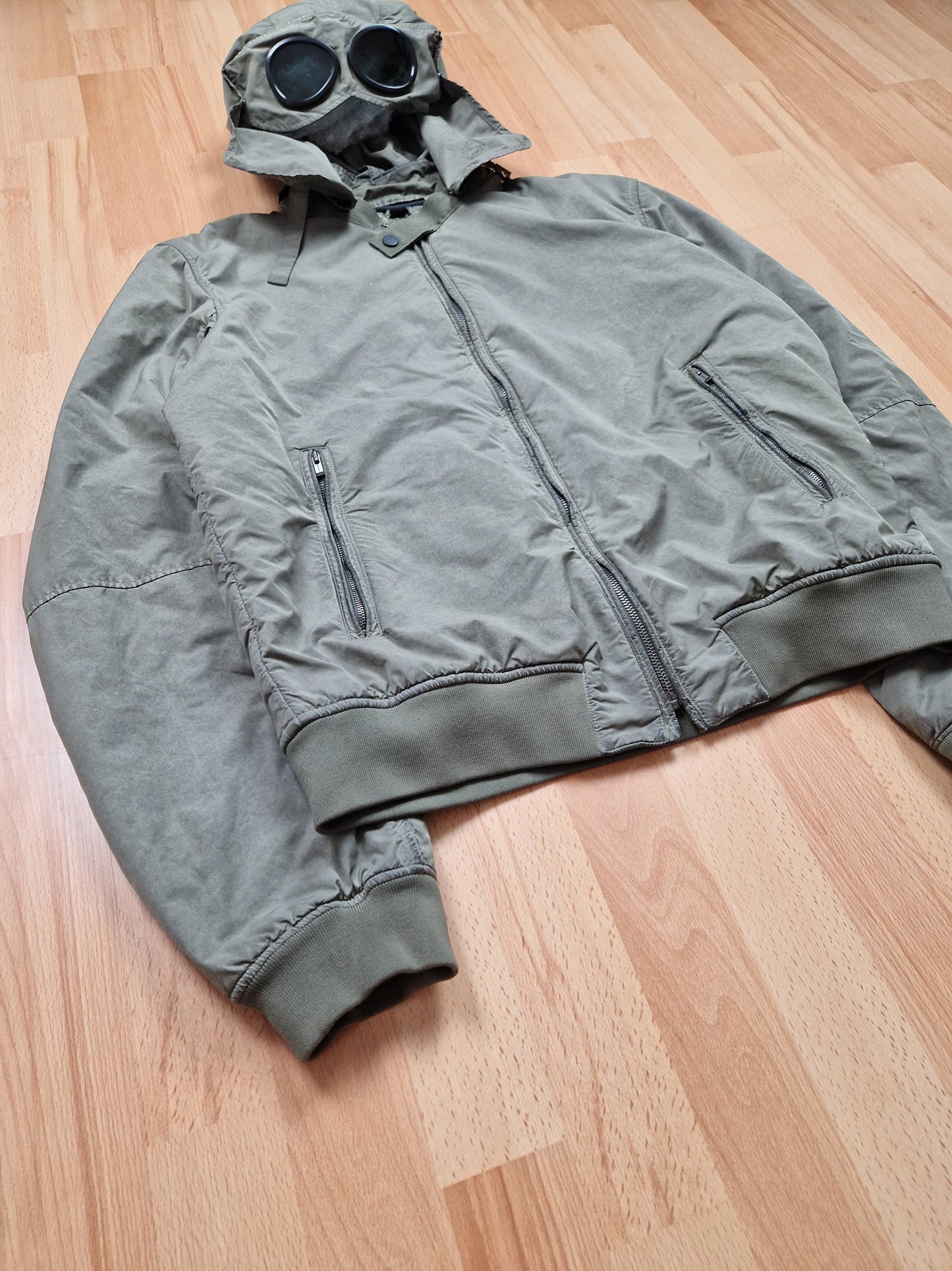C.P. Company Tinto Terra Fleece Lined Goggle Jacket (M)