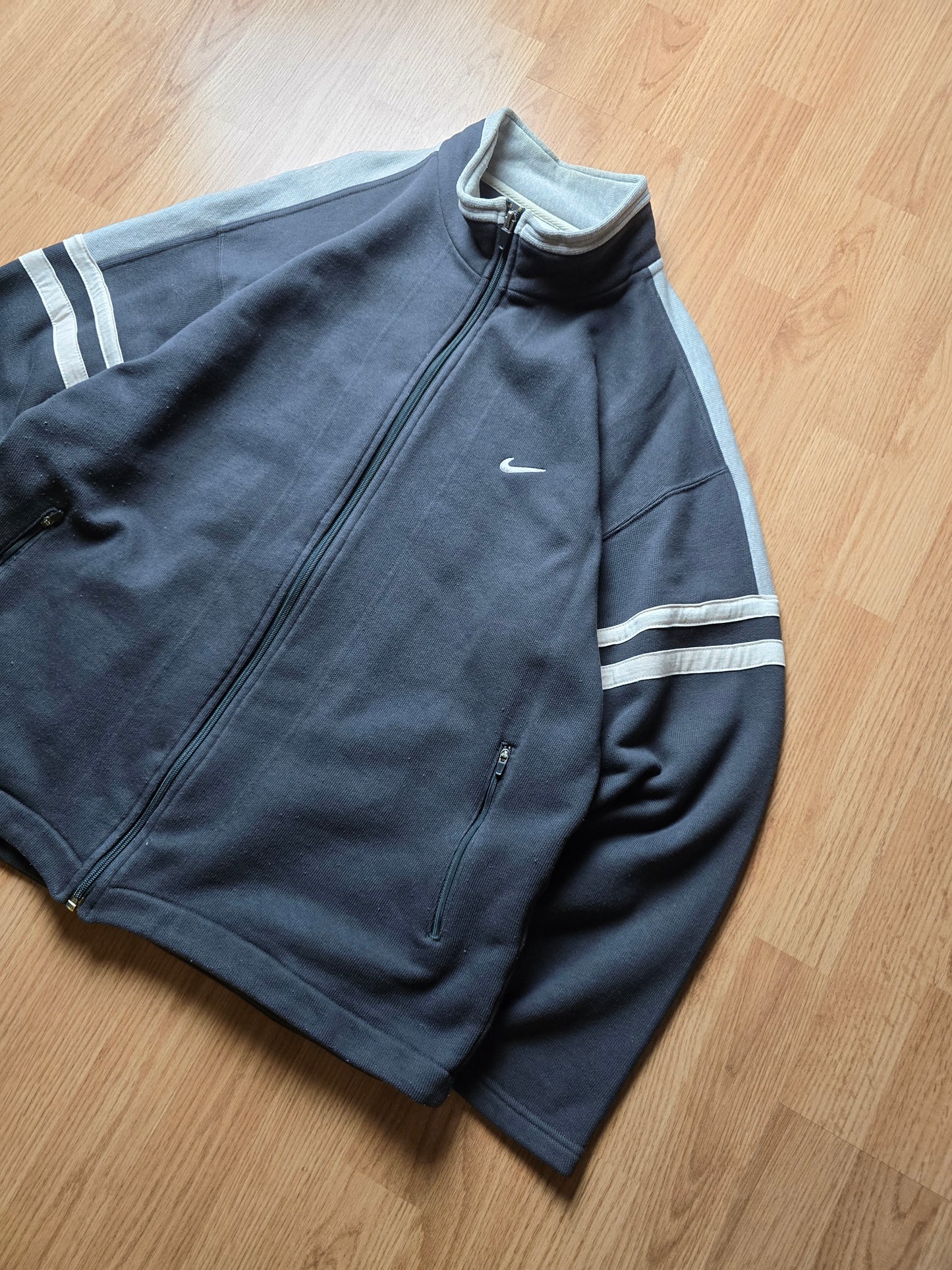 Vintage Nike 90s Double Swoosh Track Jacket (XL)