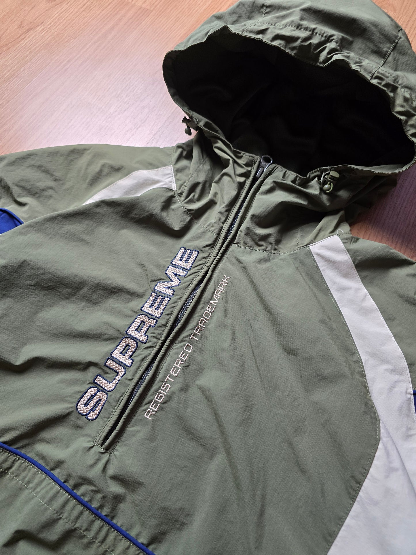 Supreme Panelled Half Zip Pullover Jacket (L)