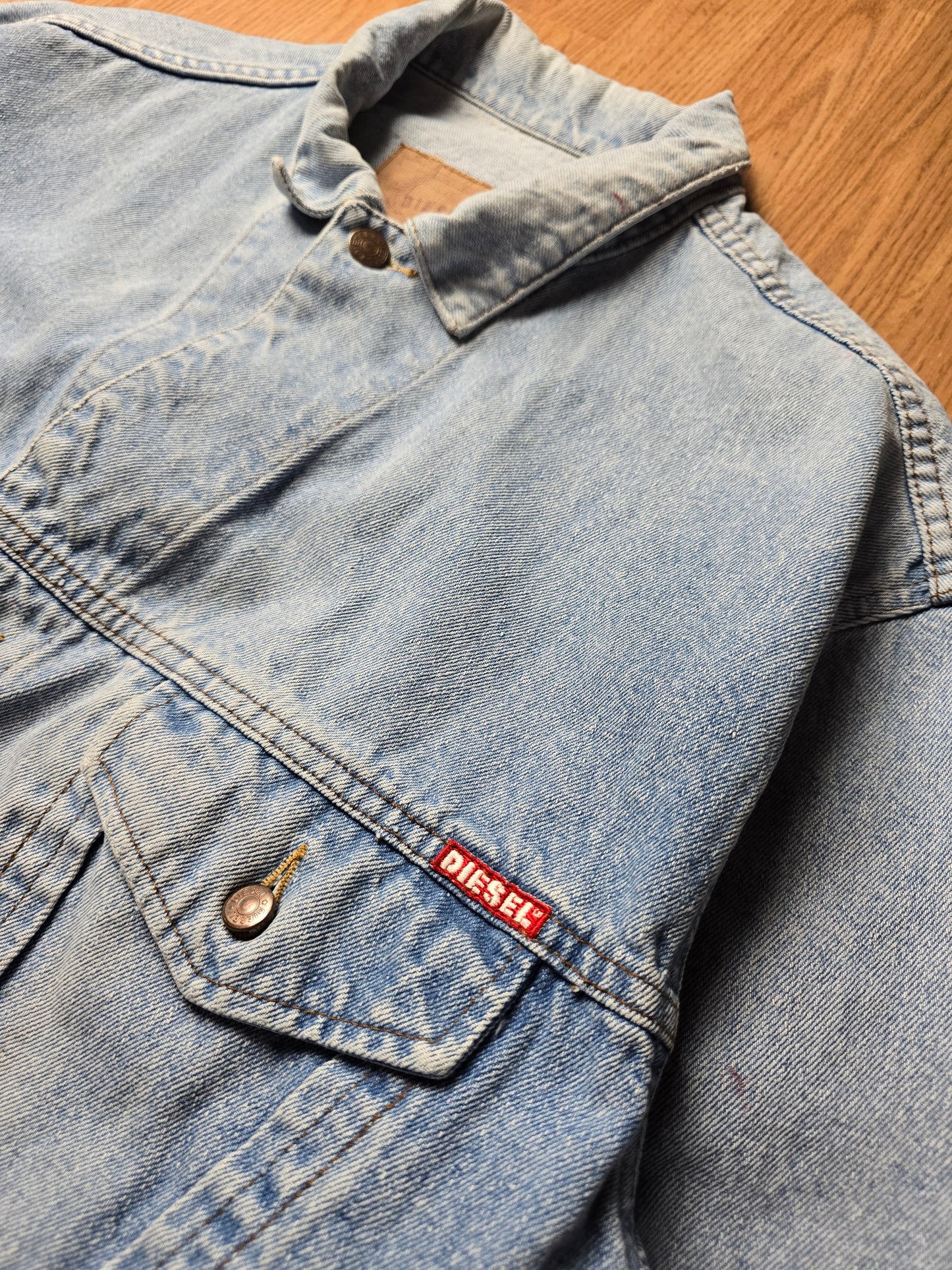 Vintage 80s Diesel Denim Trucker Jacket (L)