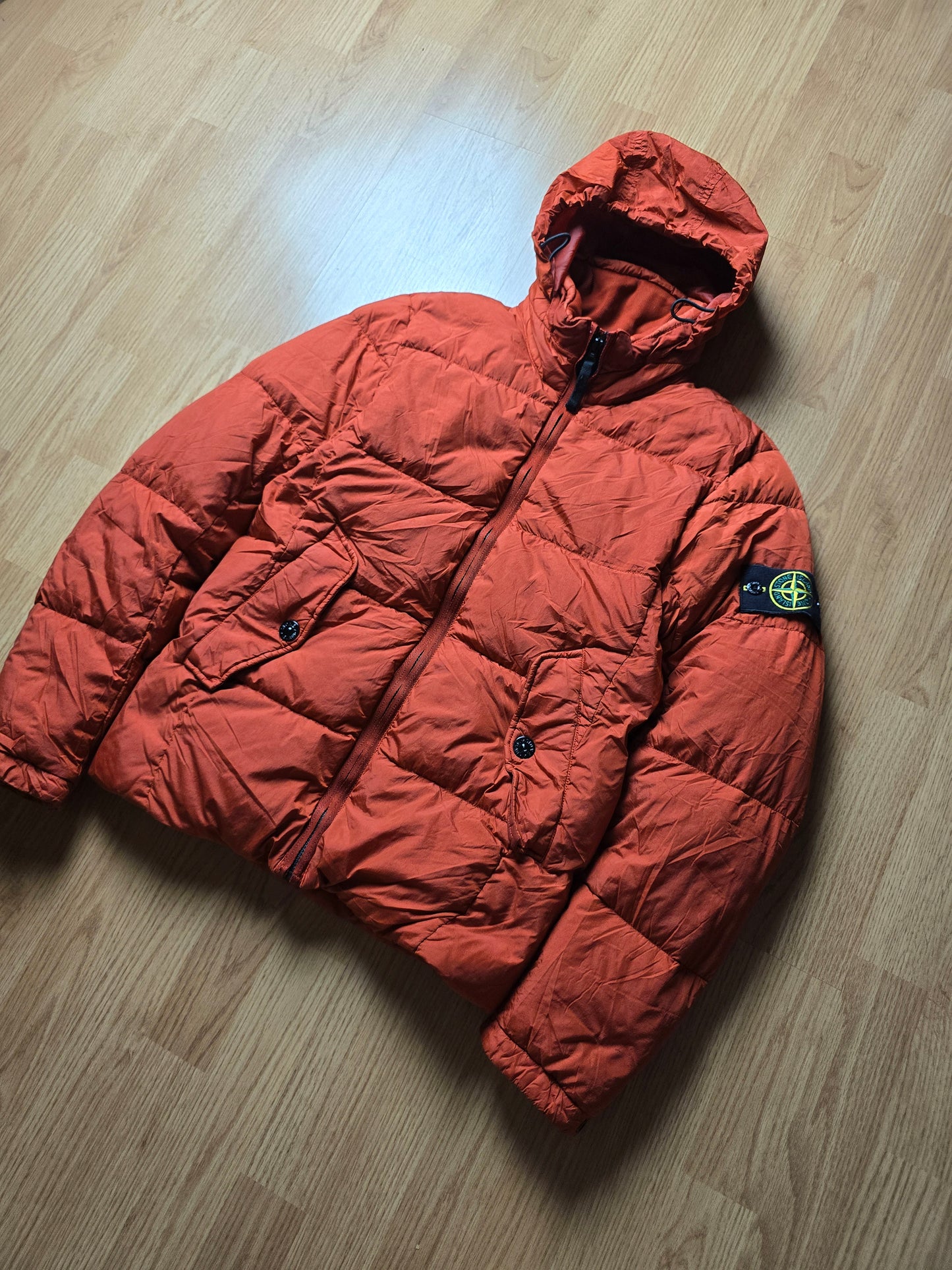 Stone Island Garment Dyed Crinkle Reps NY Down Puffer Jacket (S)