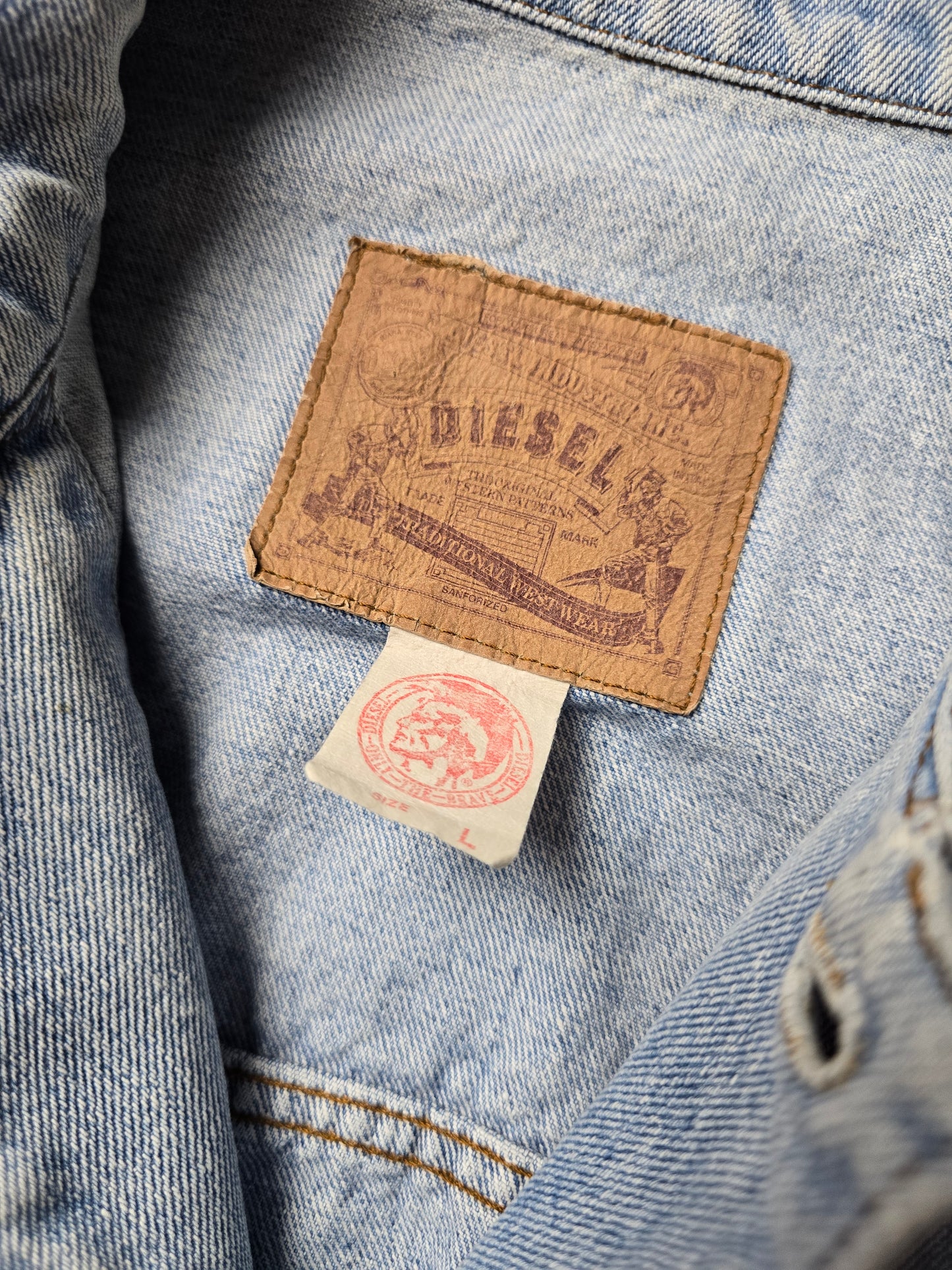 Vintage 80s Diesel Denim Trucker Jacket (L)