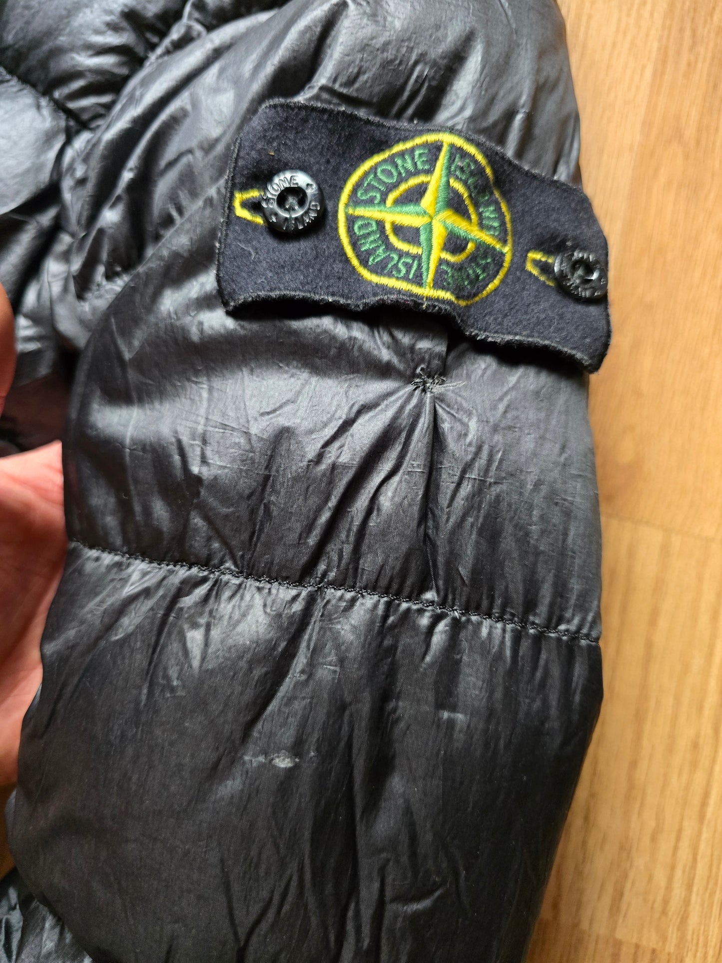 Stone Island Brown Garment Dyed Down Puffer Jacket (M)