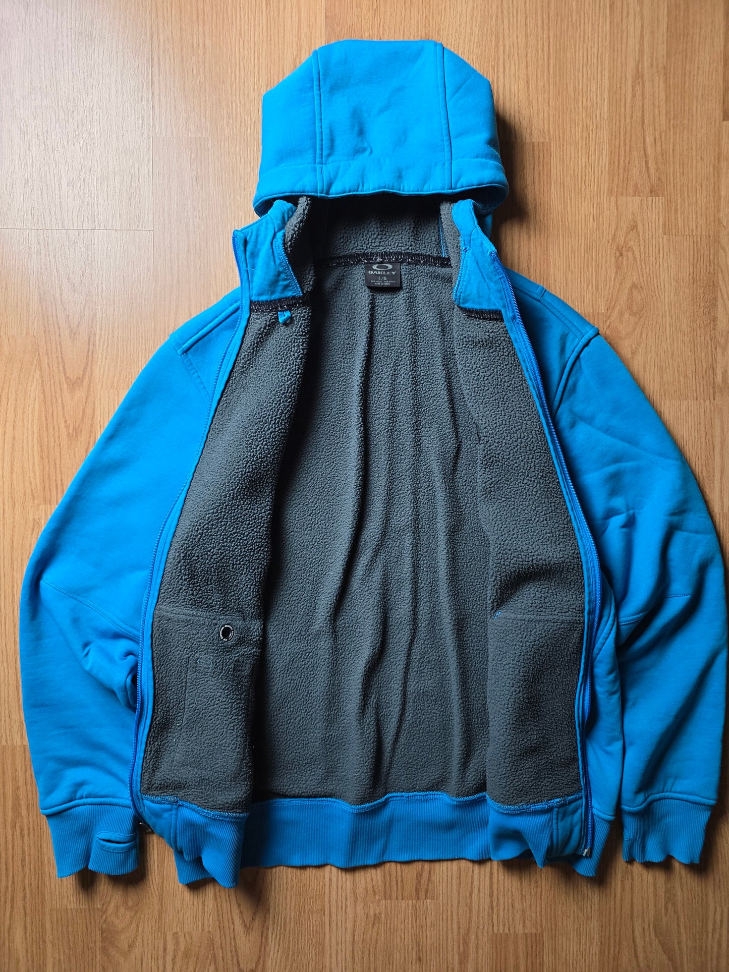Oakley Fleece Lined Zip Up Hoodie (L)