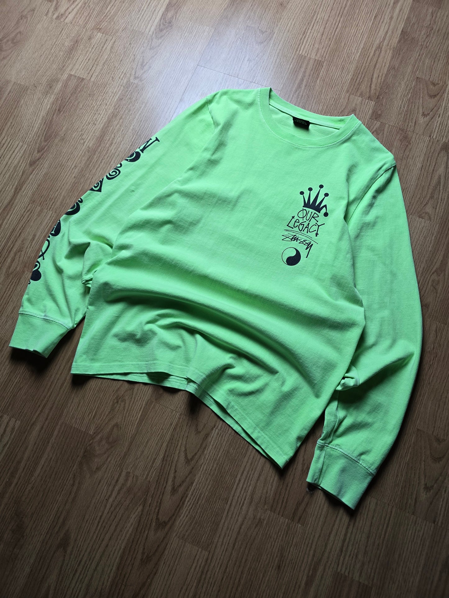 Stussy x Our Legacy Workshop Crown Logo Long Sleeve T-shirt (S)