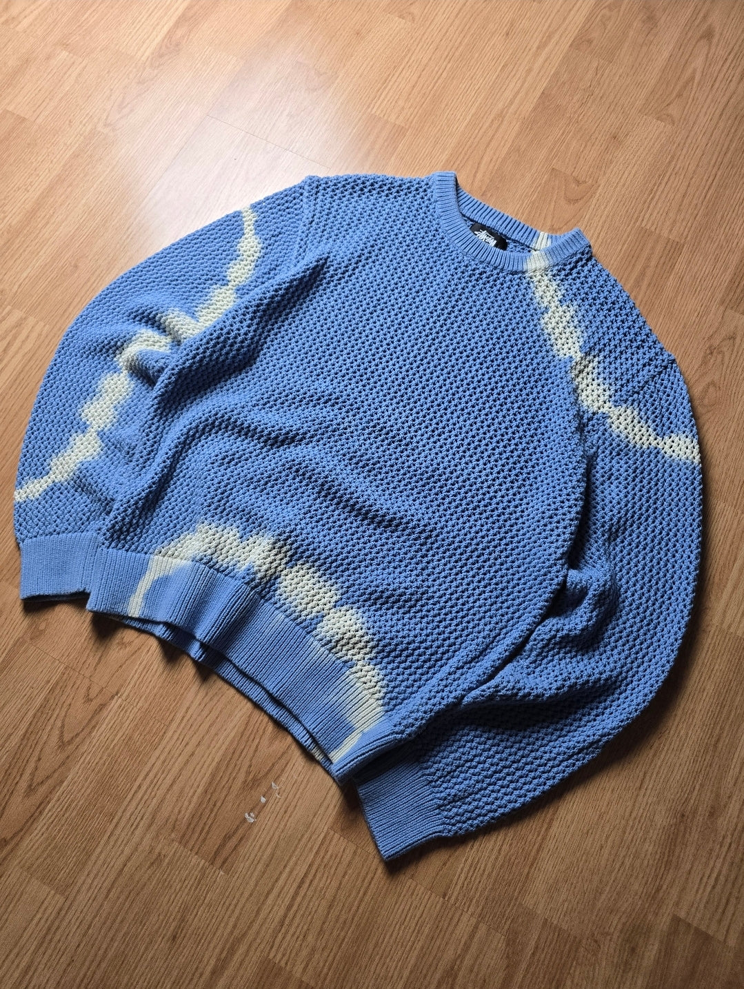 Stussy Pigment Dyed Loose Gauge Knit Sweater (L)