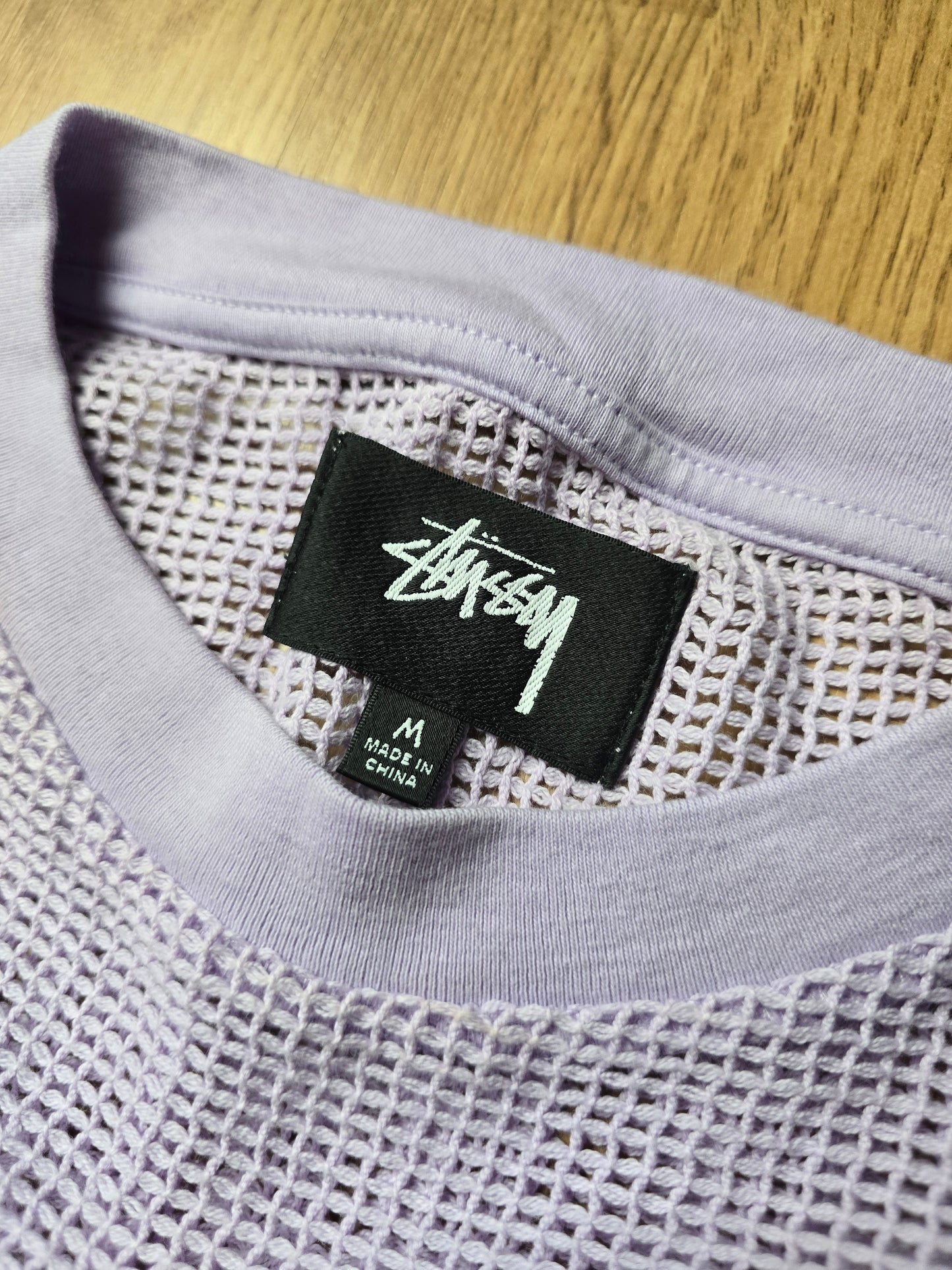 Stussy Cotton Mesh LS Crew Sweater (M)