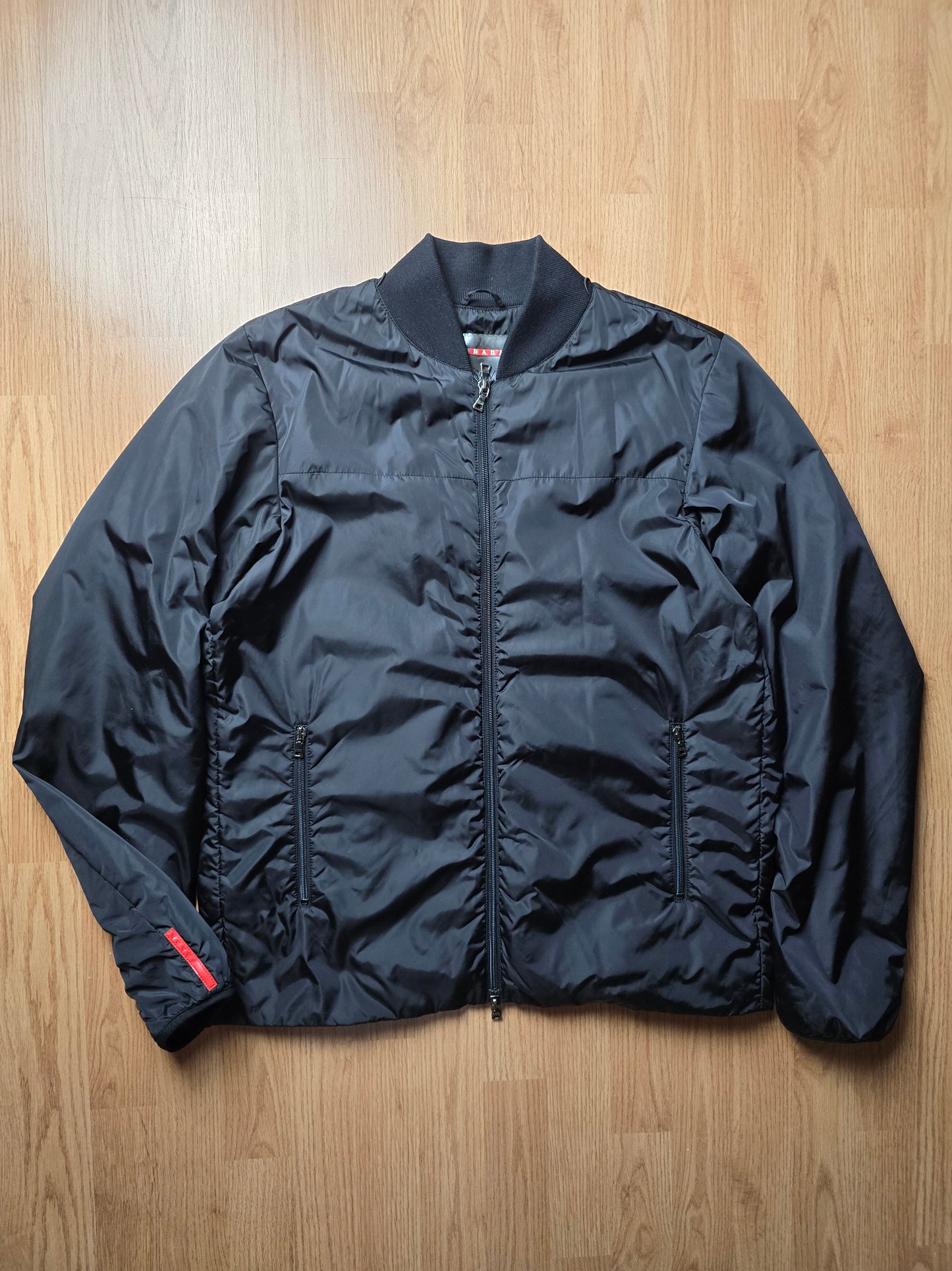 00s Prada Sport Padded Bomber Jacket (L)