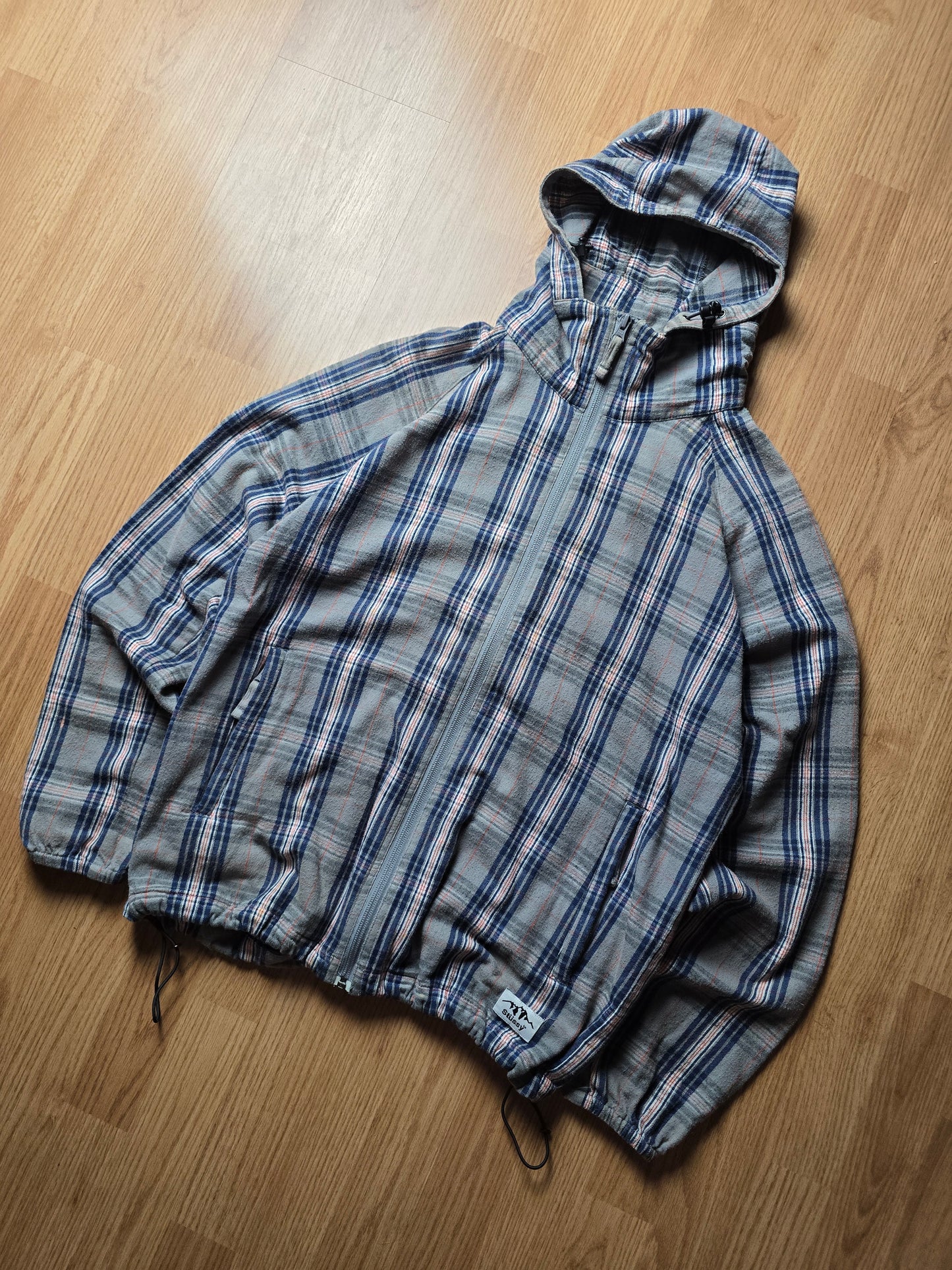 00s Stussy Plaid Zip Up Jacket (M/L)