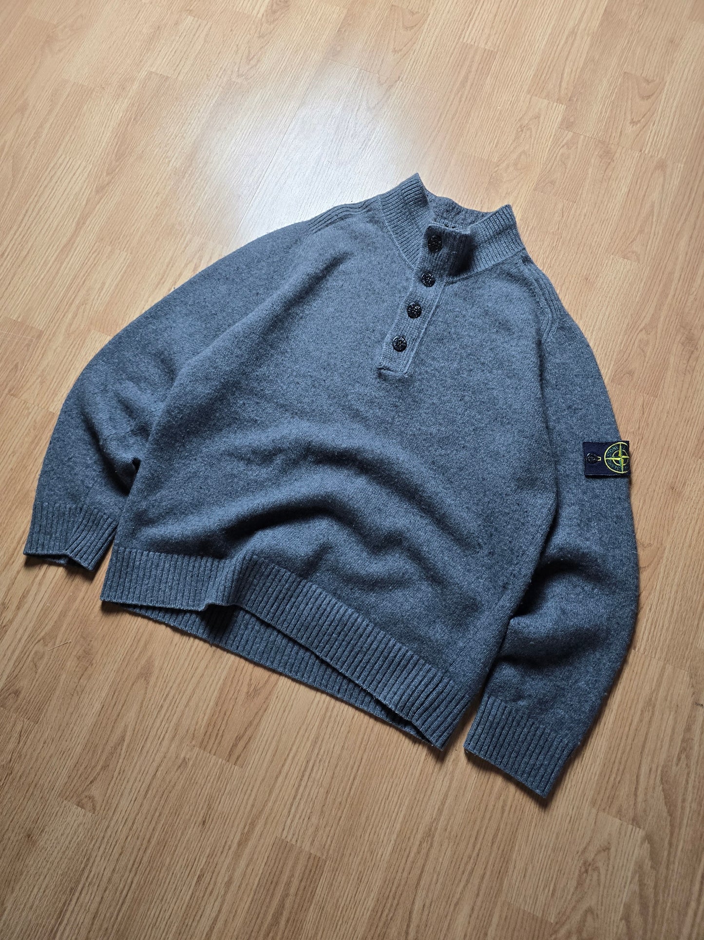 Stone Island Quater Zip Wool Blend Jumper (M/L)