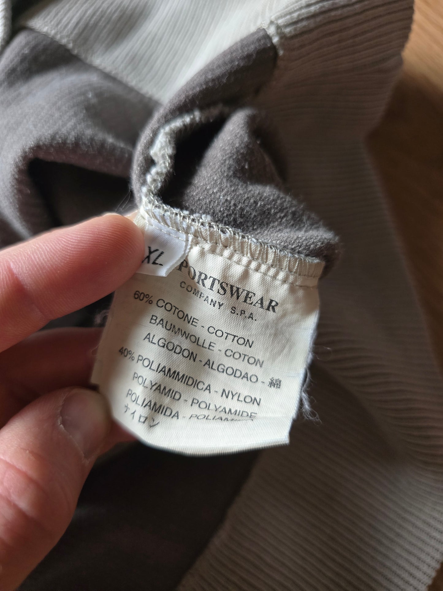 Vintage Stone Island 2001 Ribbed Cotton Sweater (XL)