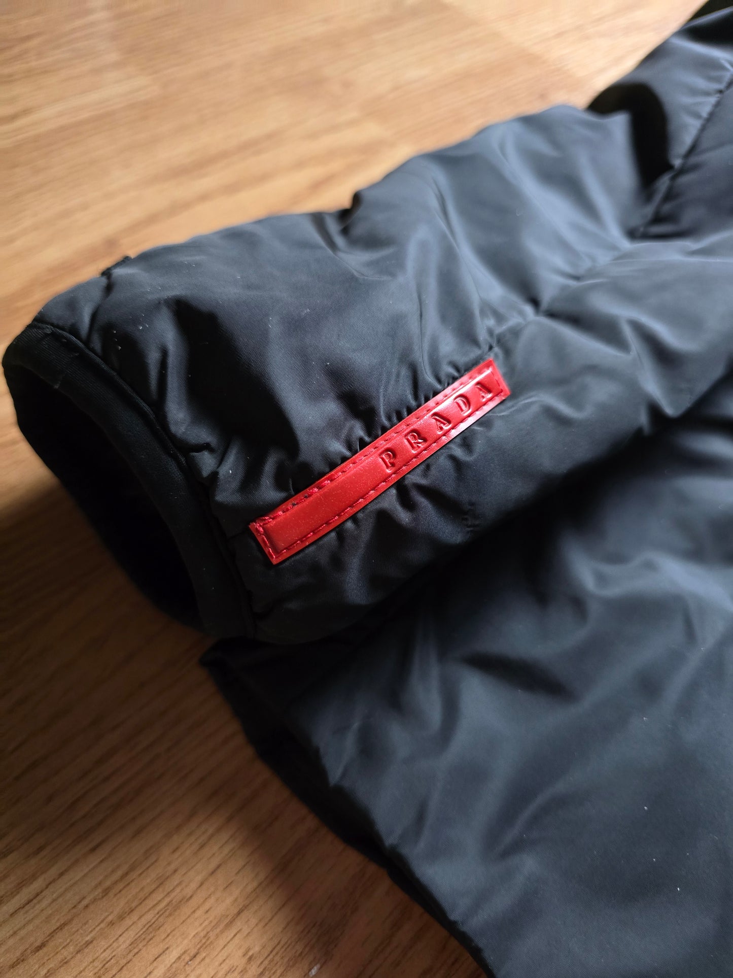 00s Prada Sport Padded Bomber Jacket (L)