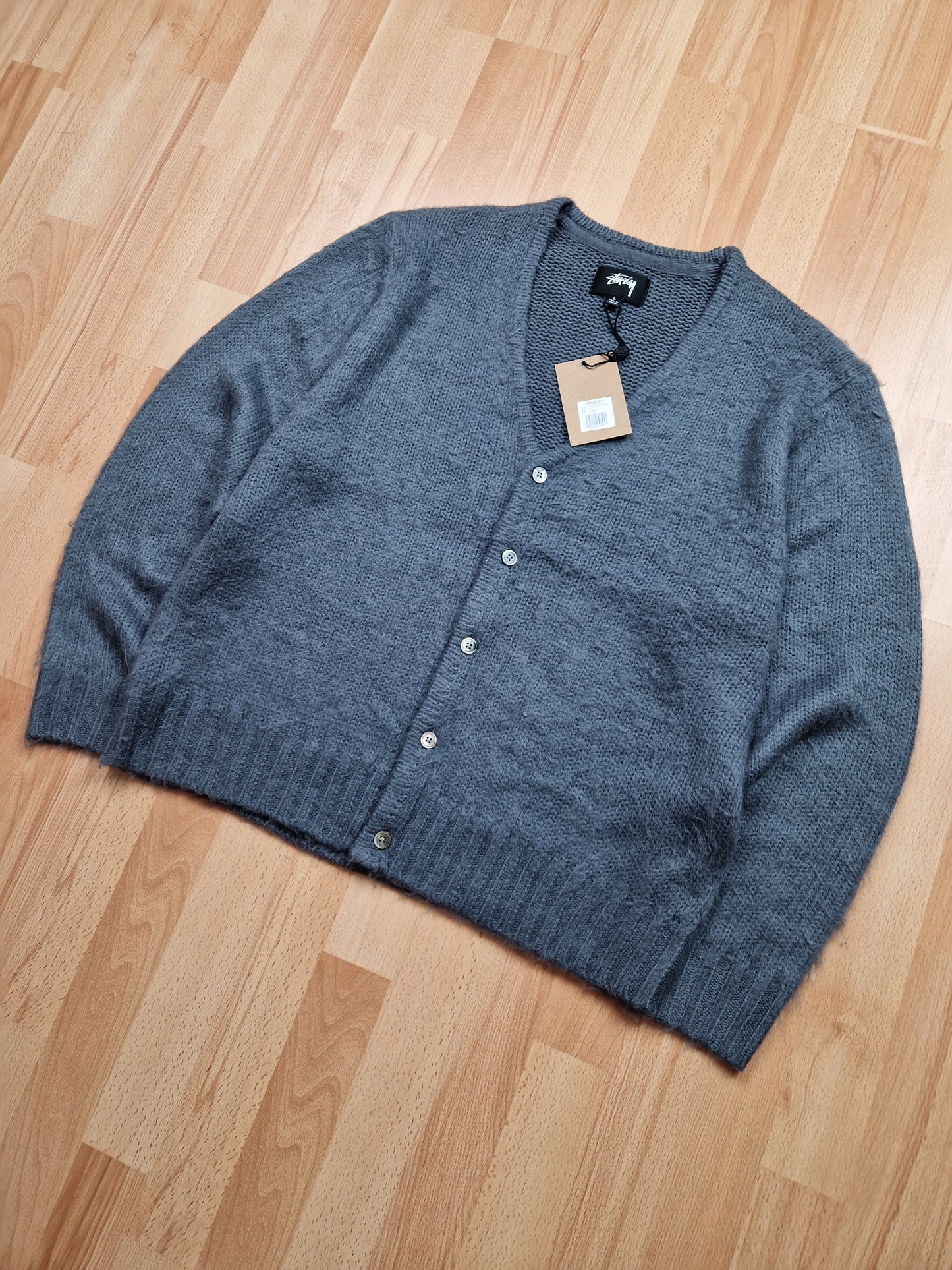 Stussy 'Brushed Mohair' Cardigan (L)