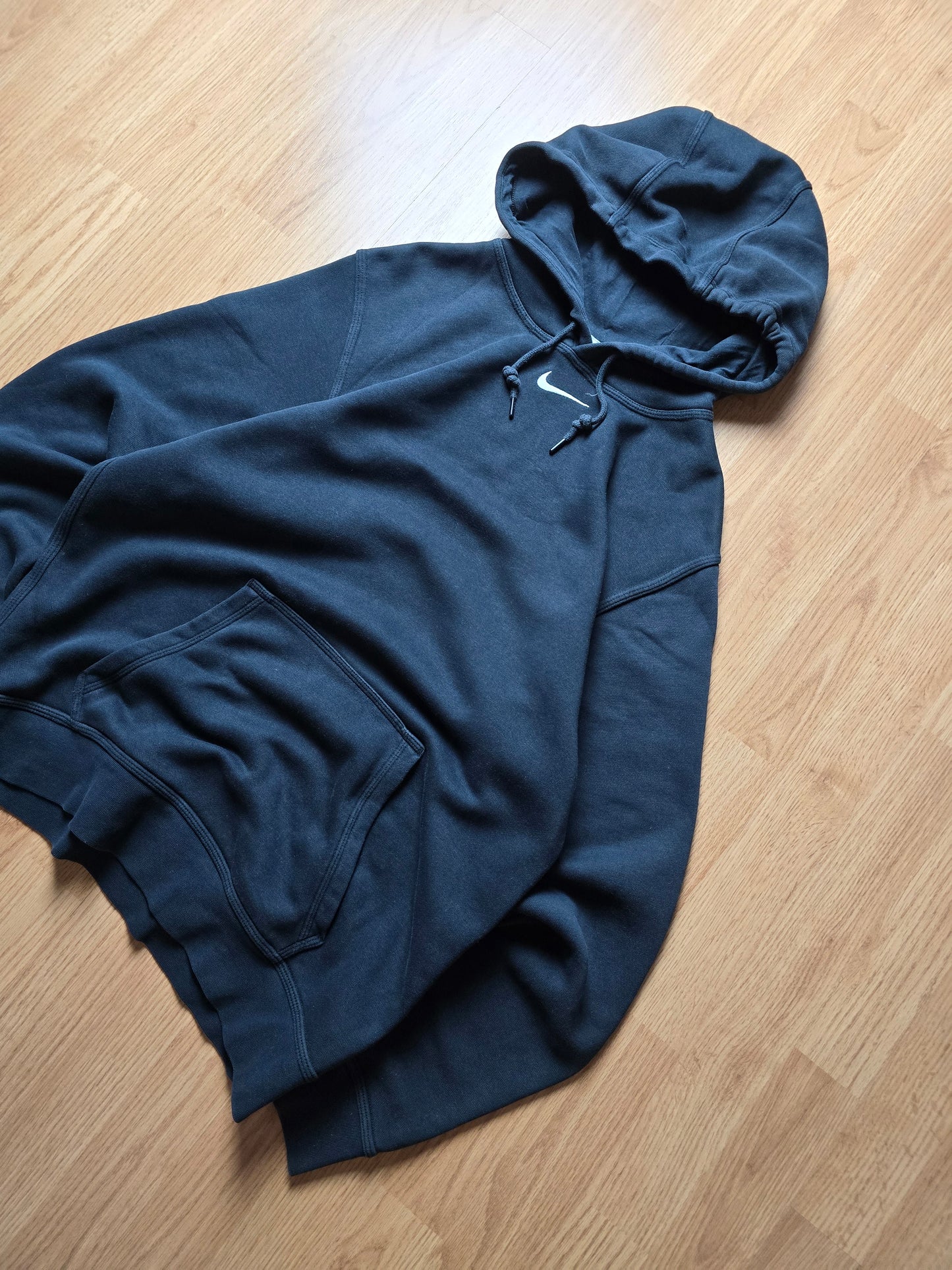 00s Nike Centre Swoosh Embroidered Hoodie (S/M)