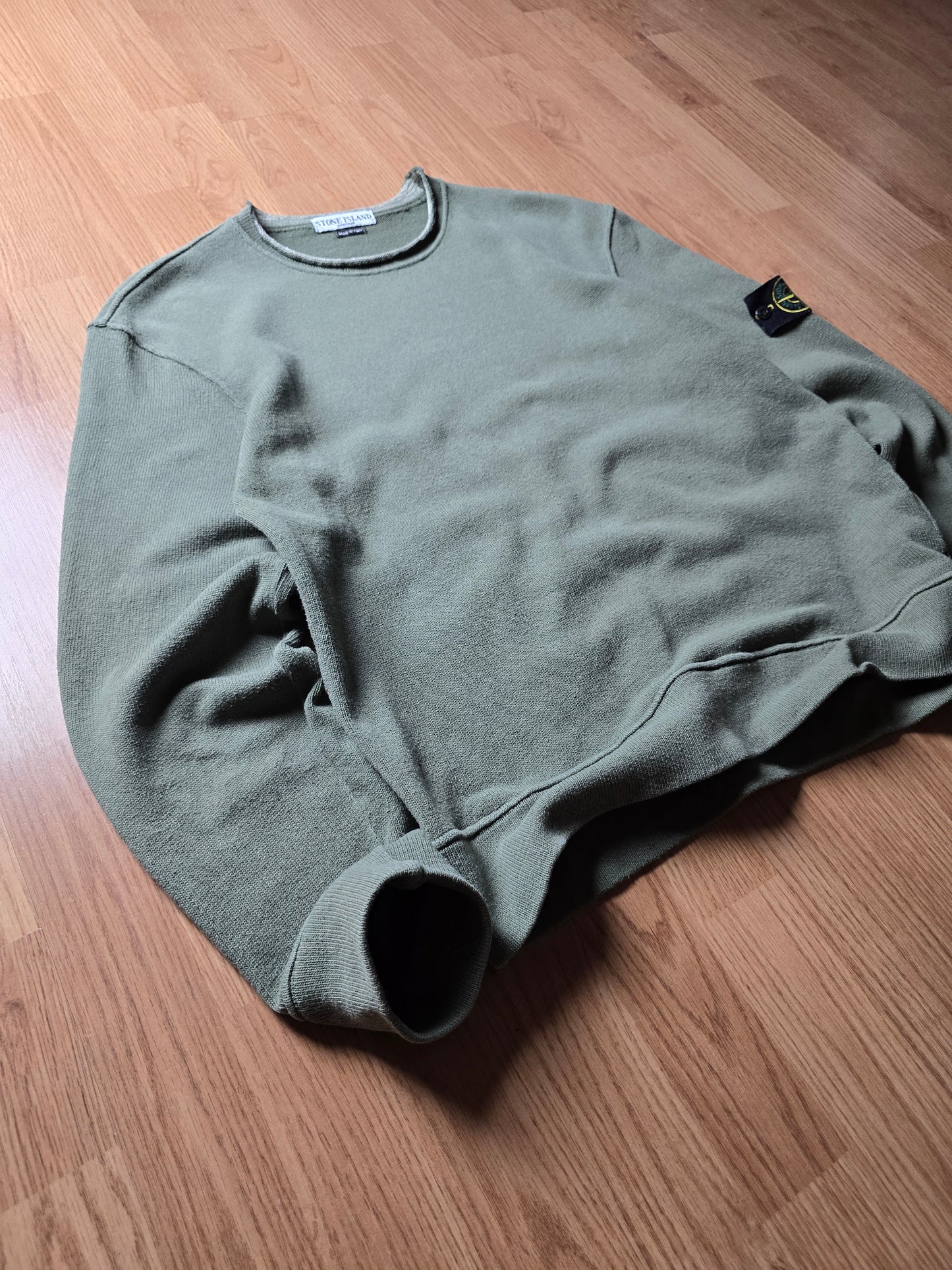 Vintage Stone Island Distressed Collar Sweater (M)
